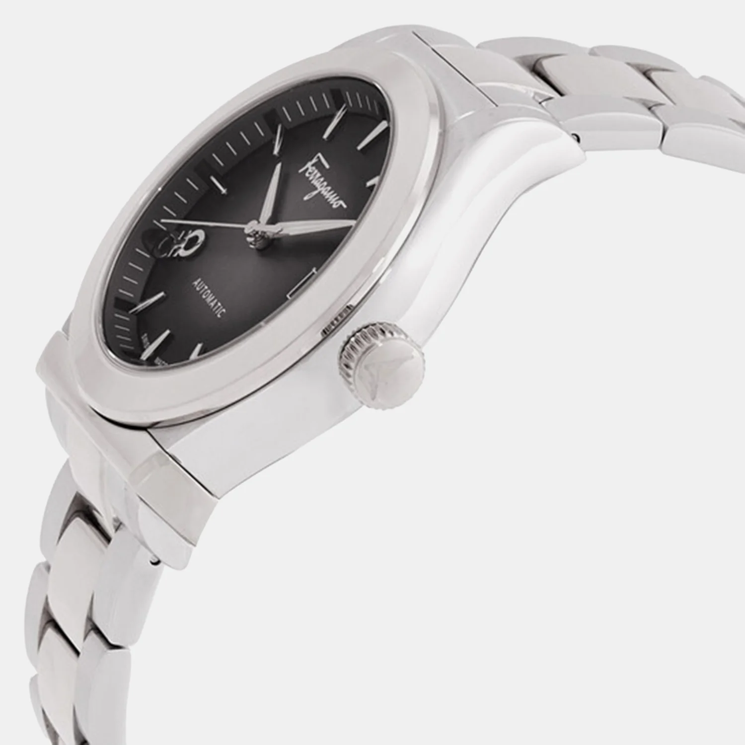 1927 Men Automatic Black Dial Analog Stainless Steel Watch SFU800224 - Image 2