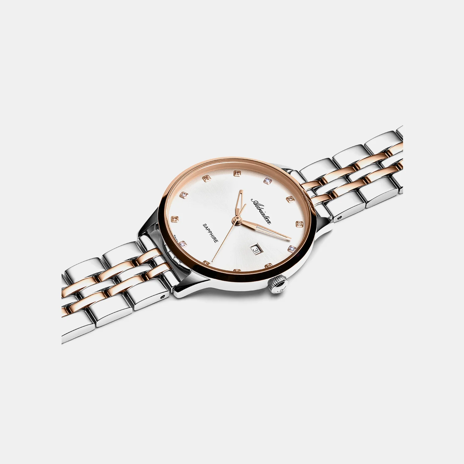 Essence Women Quartz Silver Dial Analog Stainless Steel Watch A3831.R143Q - Image 2