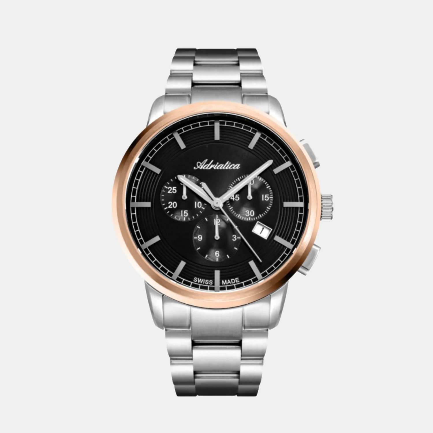 Men Quartz Black Dial Chronograph Stainless Steel Watch A8307.R114CH - Image 2