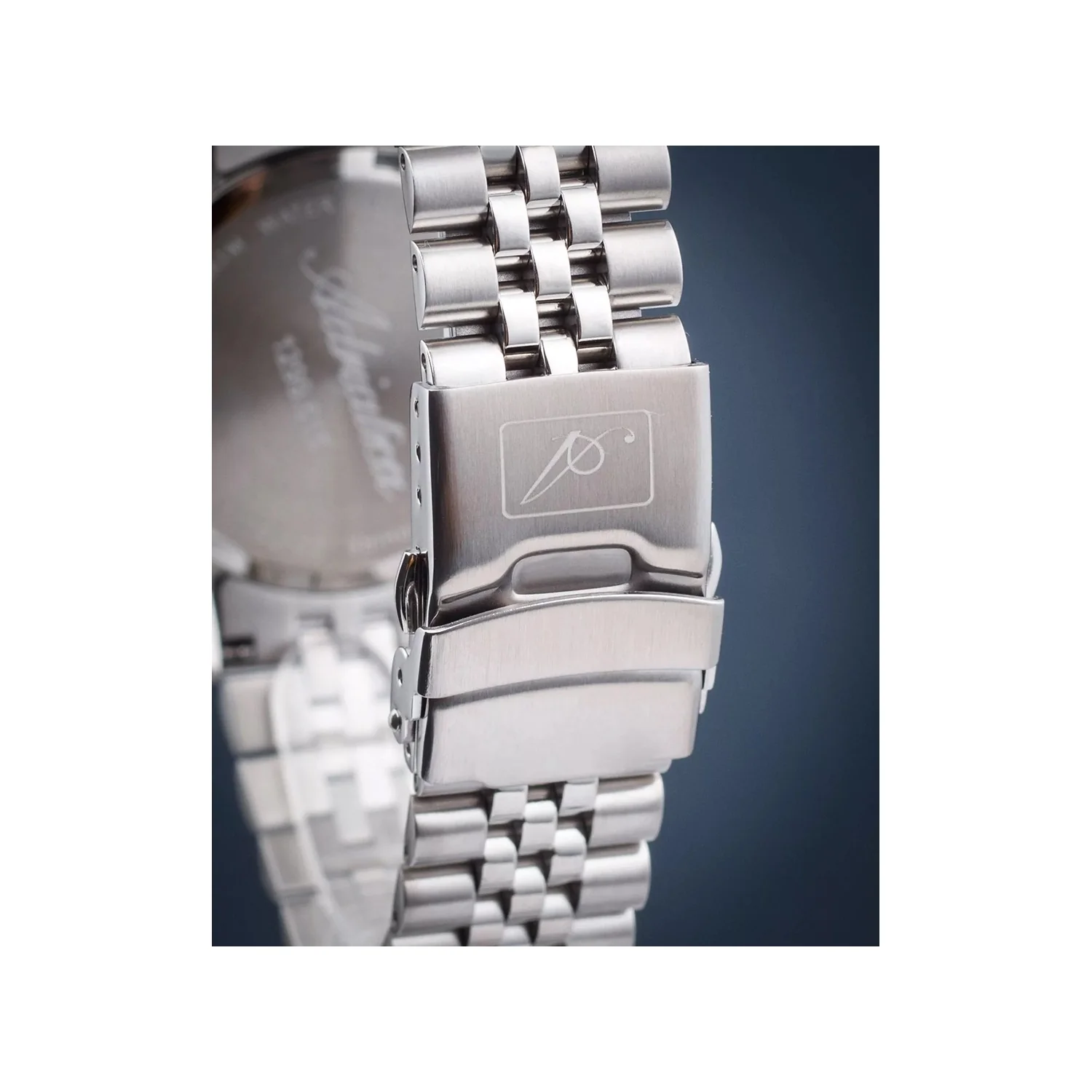 Men Quartz Blue Dial Analog Stainless Steel Watch A1299.5115Q - Image 4