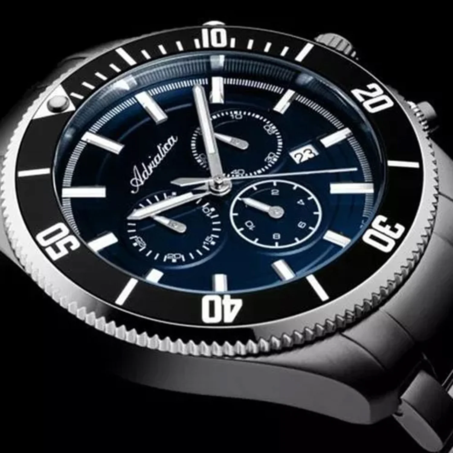 Men Quartz Blue Dial Chronograph Stainless Steel Watch A1139.S115CHN - Image 7