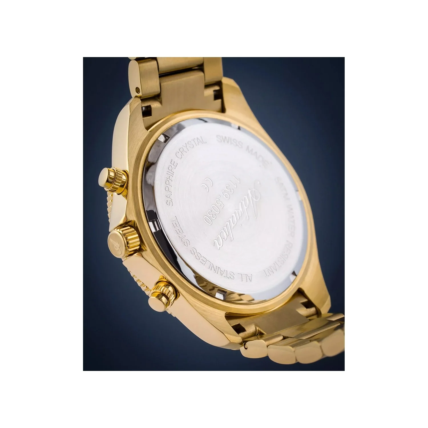 Men Quartz Champagne Dial Chronograph Stainless Steel Watch A1139.1111CHN - Image 4