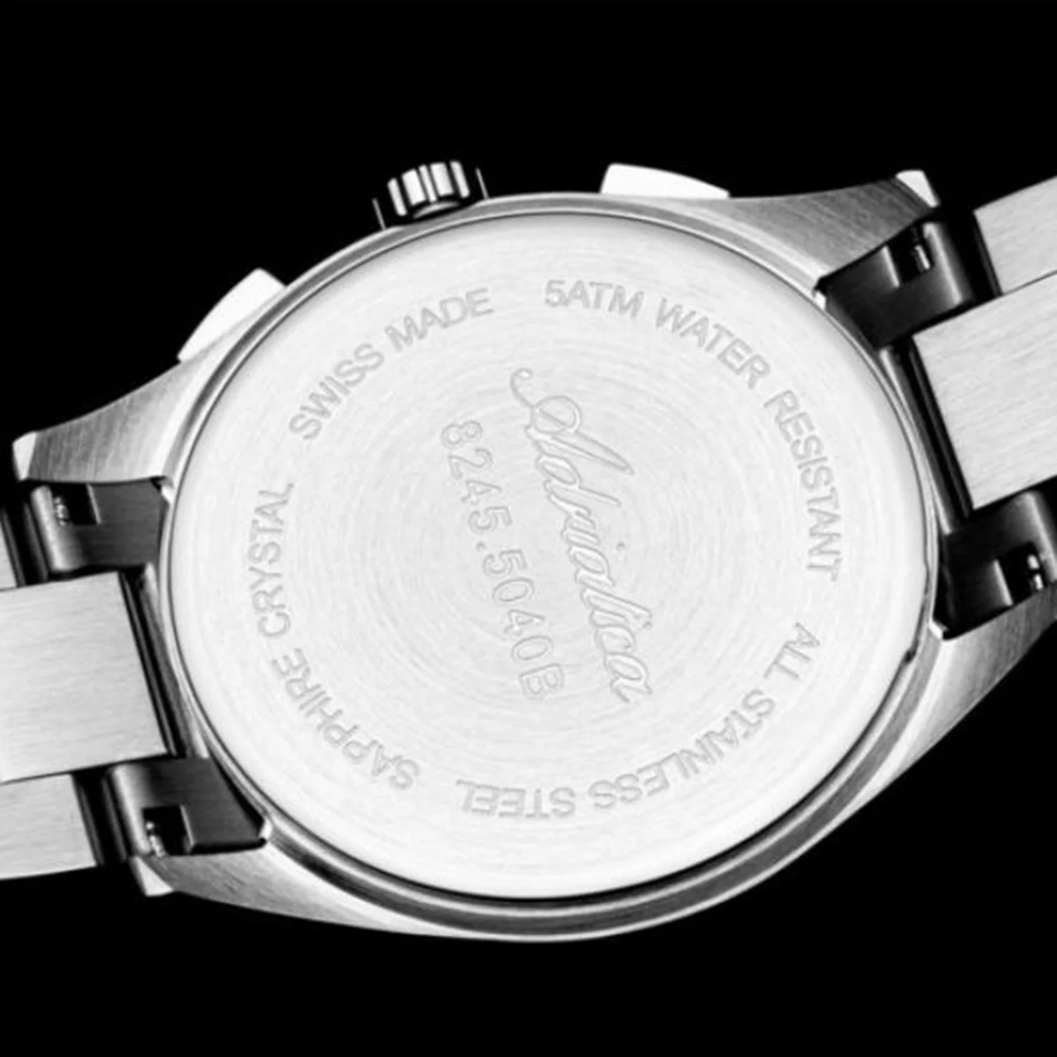 Men Quartz Gun Dial Chronograph Stainless Steel Watch A8245.5116CH - Image 5