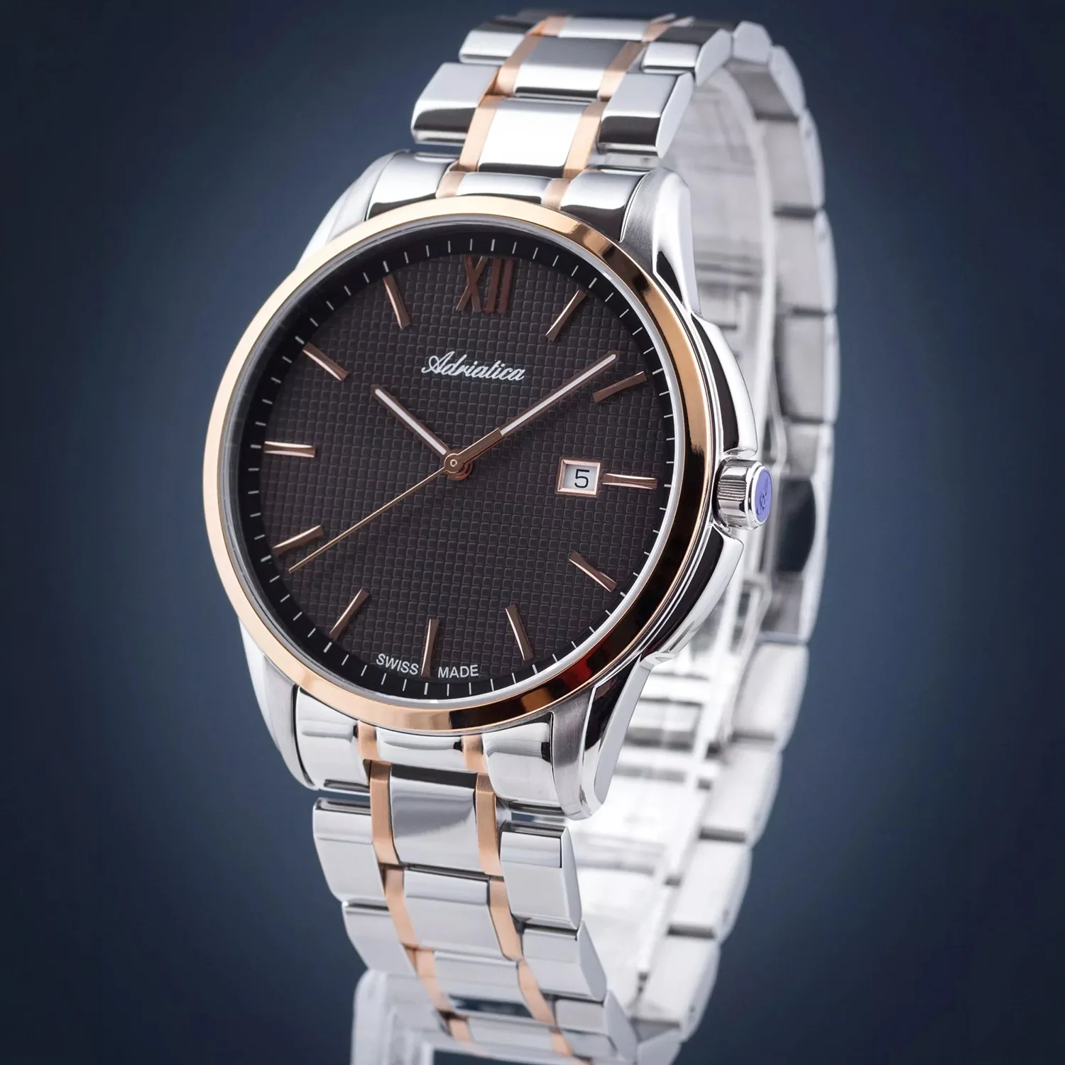 Pairs Men Quartz Grey Dial Analog Stainless Steel Watch A1290.R166Q - Image 6