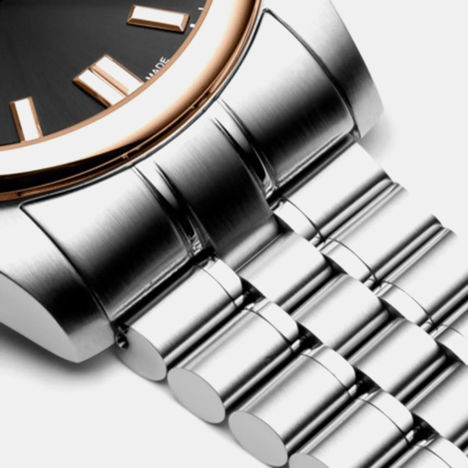 Pairs Men Quartz Gun Dial Analog Stainless Steel Watch A1298.R1R6Q - Image 3