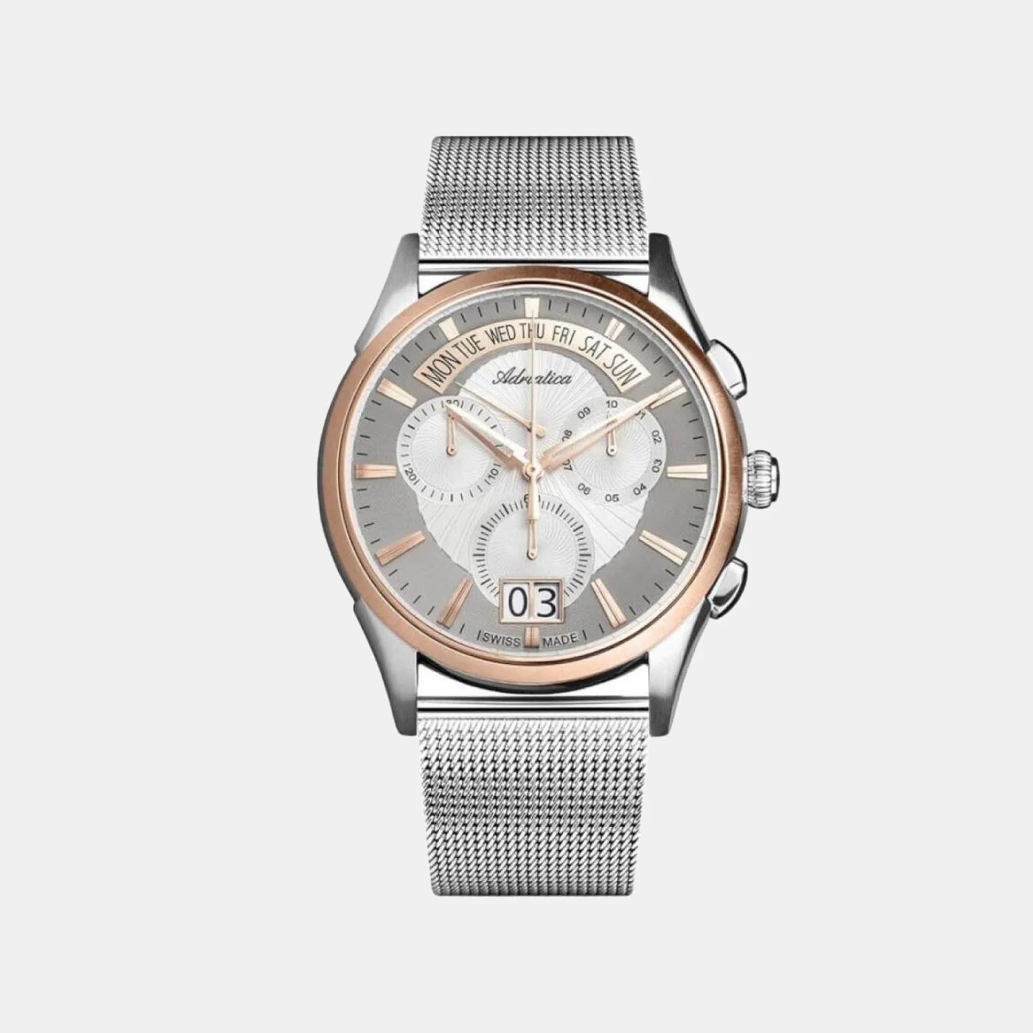 Passion Men Quartz Silver Dial Chronograph Stainless Steel Watch A1193.R113CH