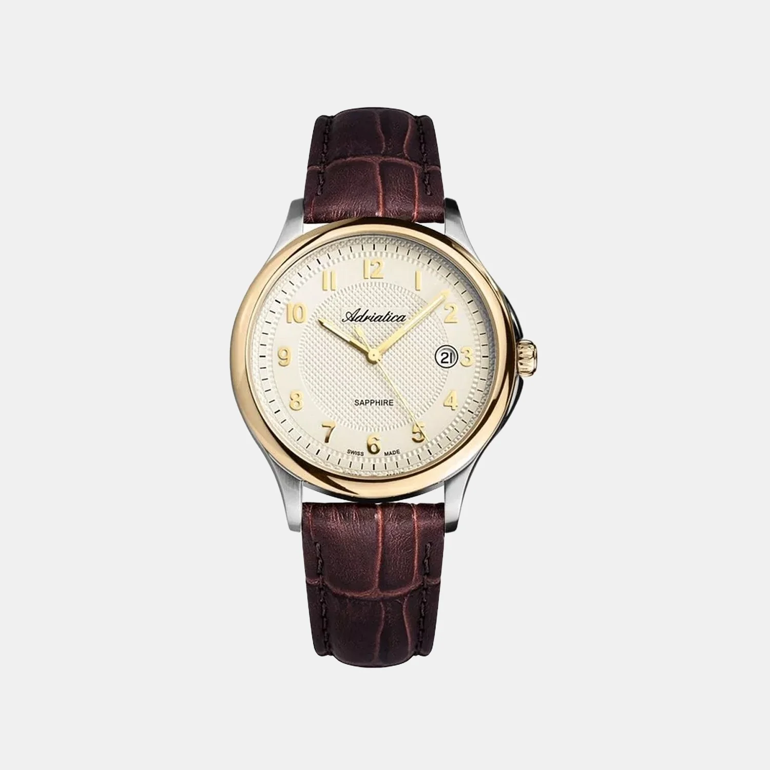 Premiere Men Quartz Champagne Dial Analog Leather Watch A1272.2221Q