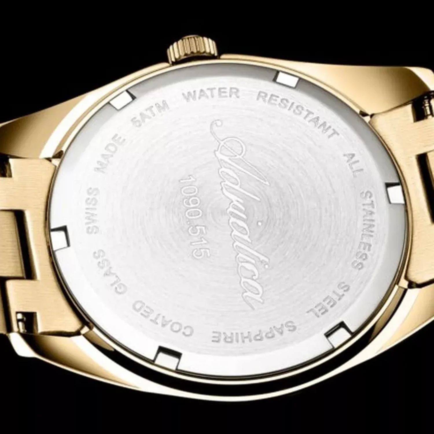 Premiere Men Quartz Gun Dial Analog Stainless Steel Watch A1090.1116Q - Image 8