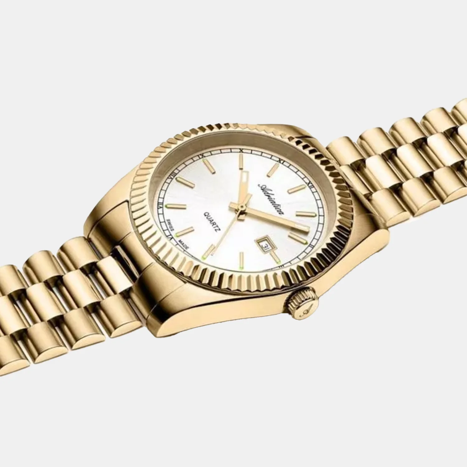 Women Quartz Silver Dial Analog Stainless Steel Watch A3090.1113QXL - Image 2