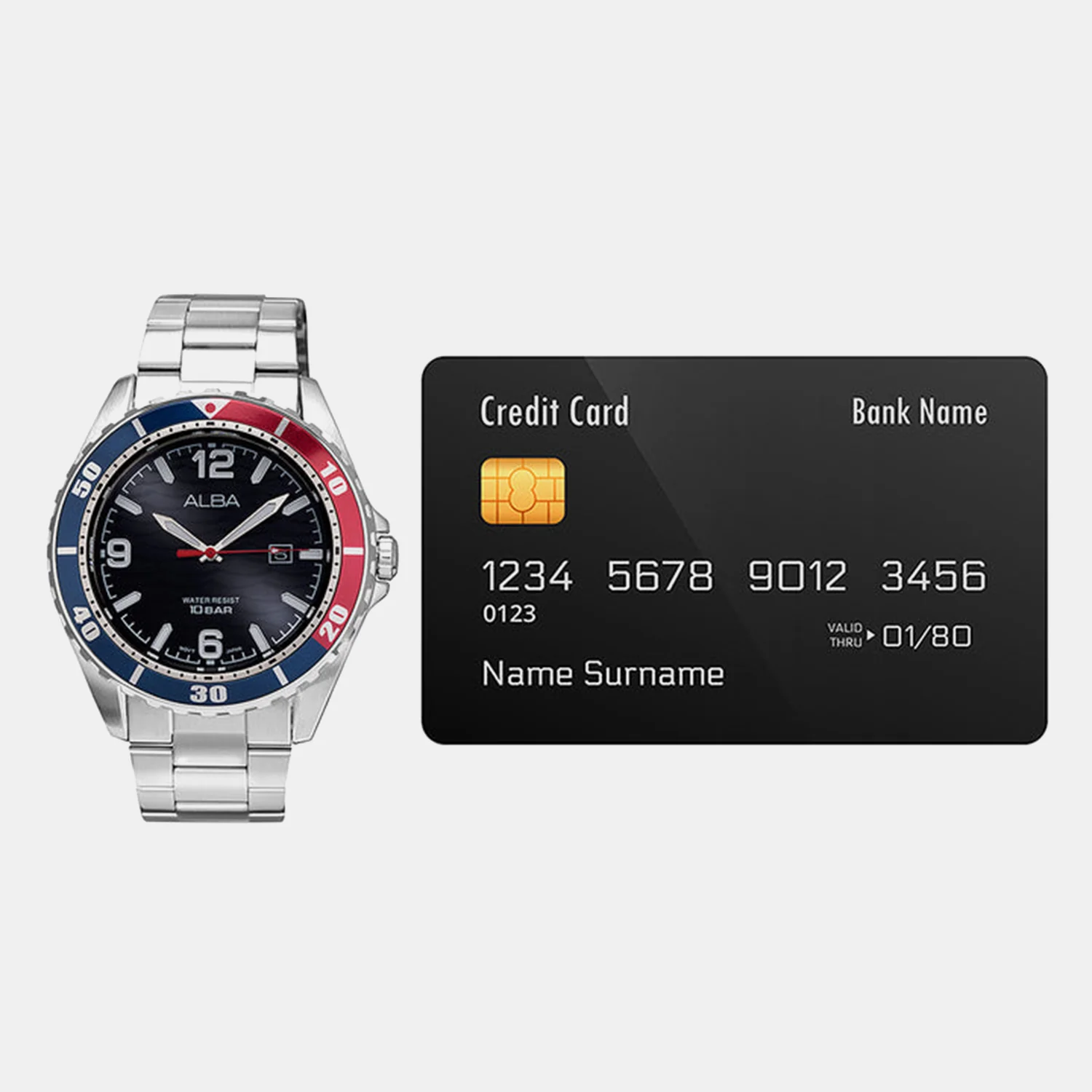 Active Men Quartz Black Dial Analog Stainless Steel Watch AG8N45X1 - Image 5