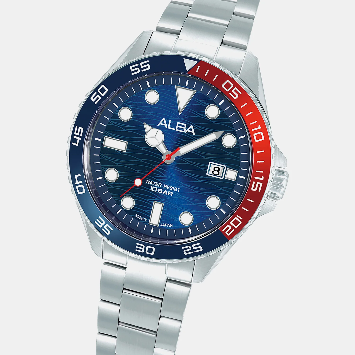 Active Men Quartz Dual Tone Dial Analog Stainless Steel Watch AS9V53X1 - Image 3