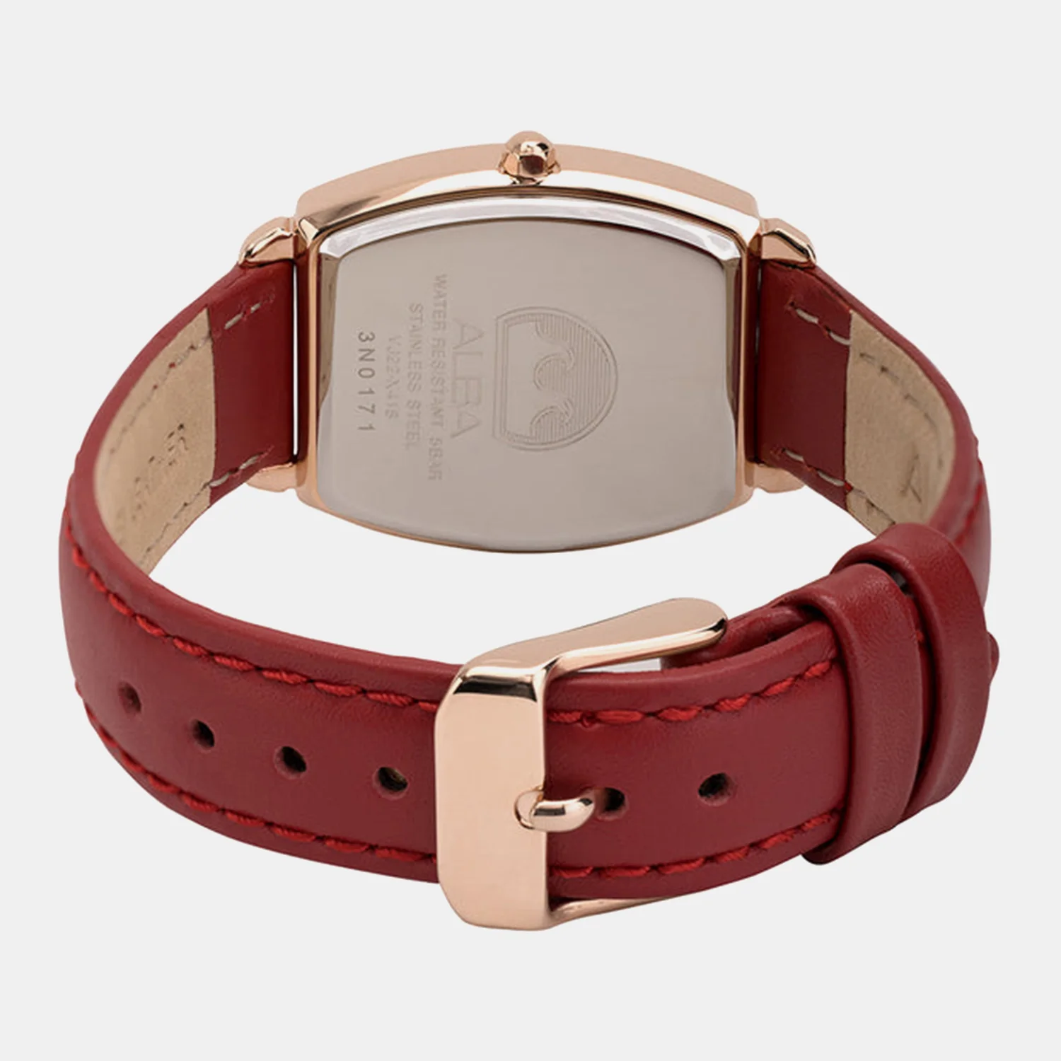 Fashion Women Quartz White Dial Analog Leather Watch AH7CT2X1 - Image 3