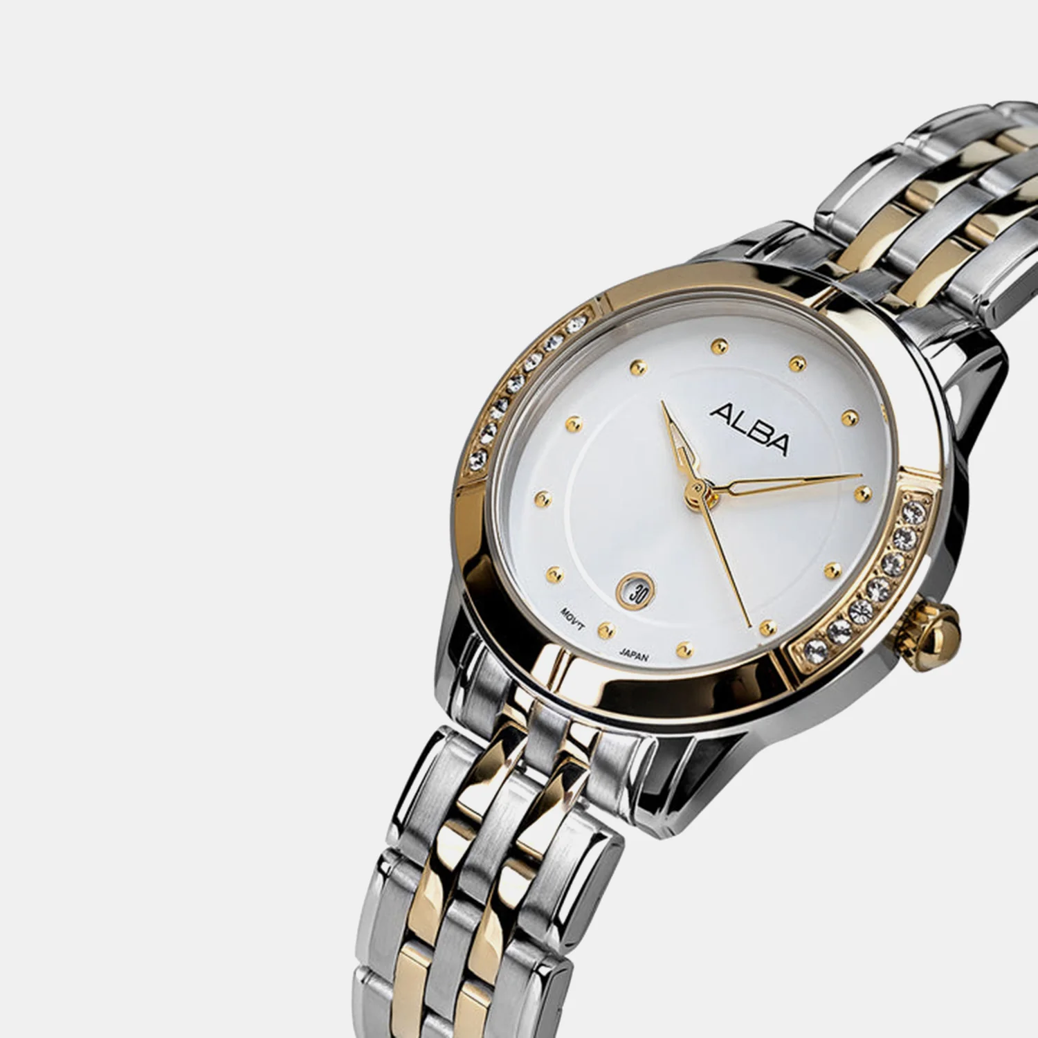 Fashion Women Quartz Silver Dial Analog Stainless Steel Watch AH7EM4X1 - Image 2