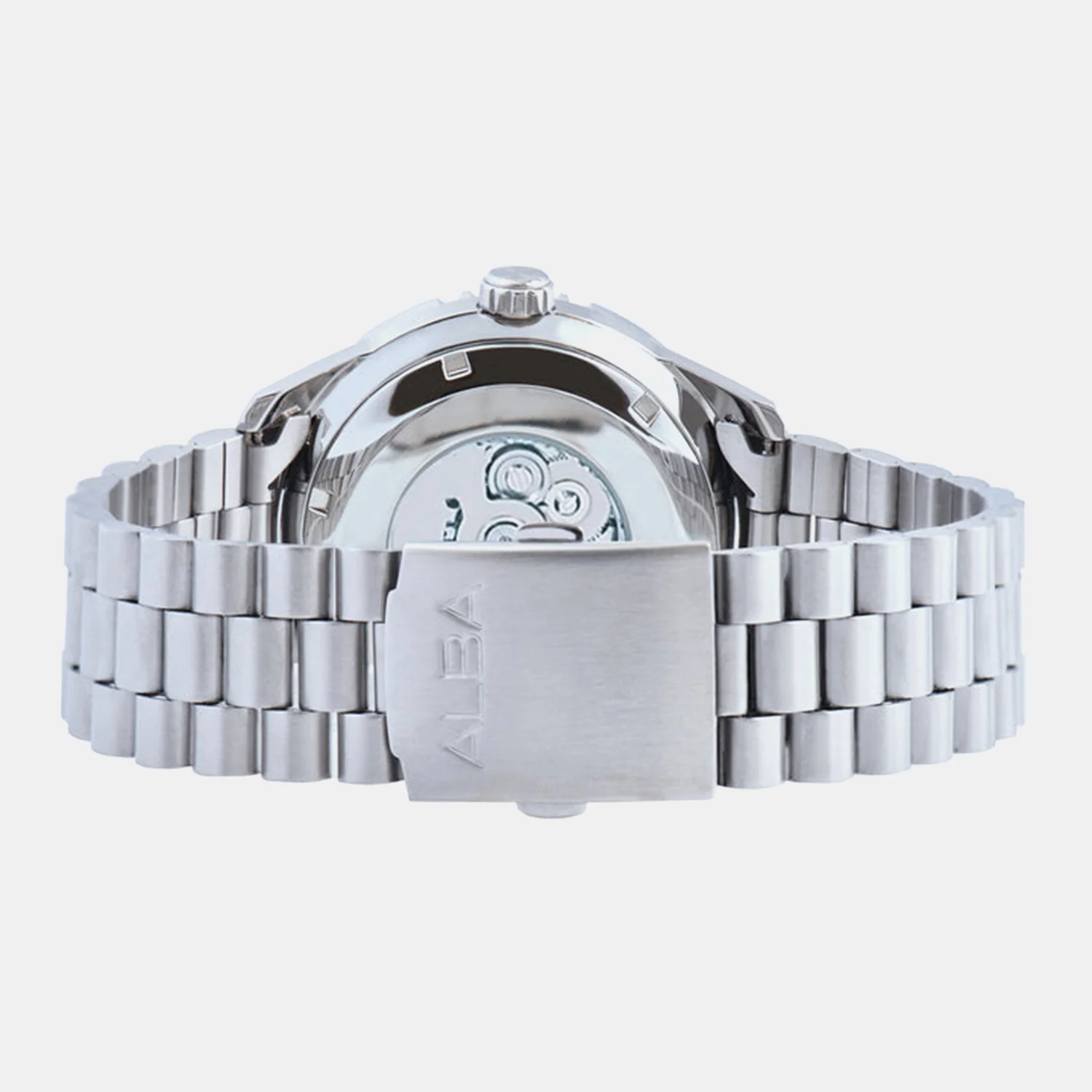 Mechanical Men Automatic Black Dial Analog Stainless Steel Watch AL4743X1 - Image 4
