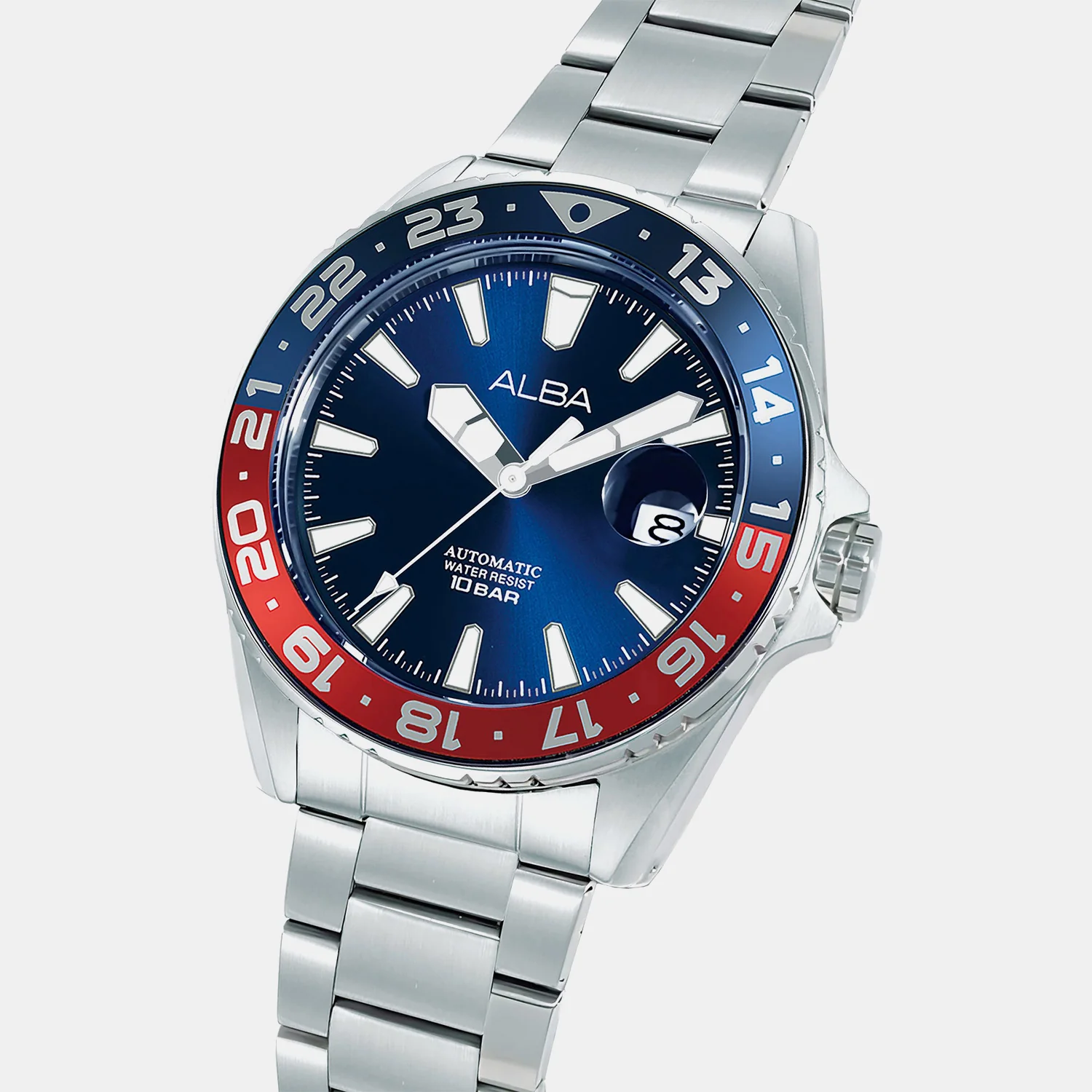 Mechanical Men Automatic Blue Dial Analog Stainless Steel Watch AU4067X1 - Image 2