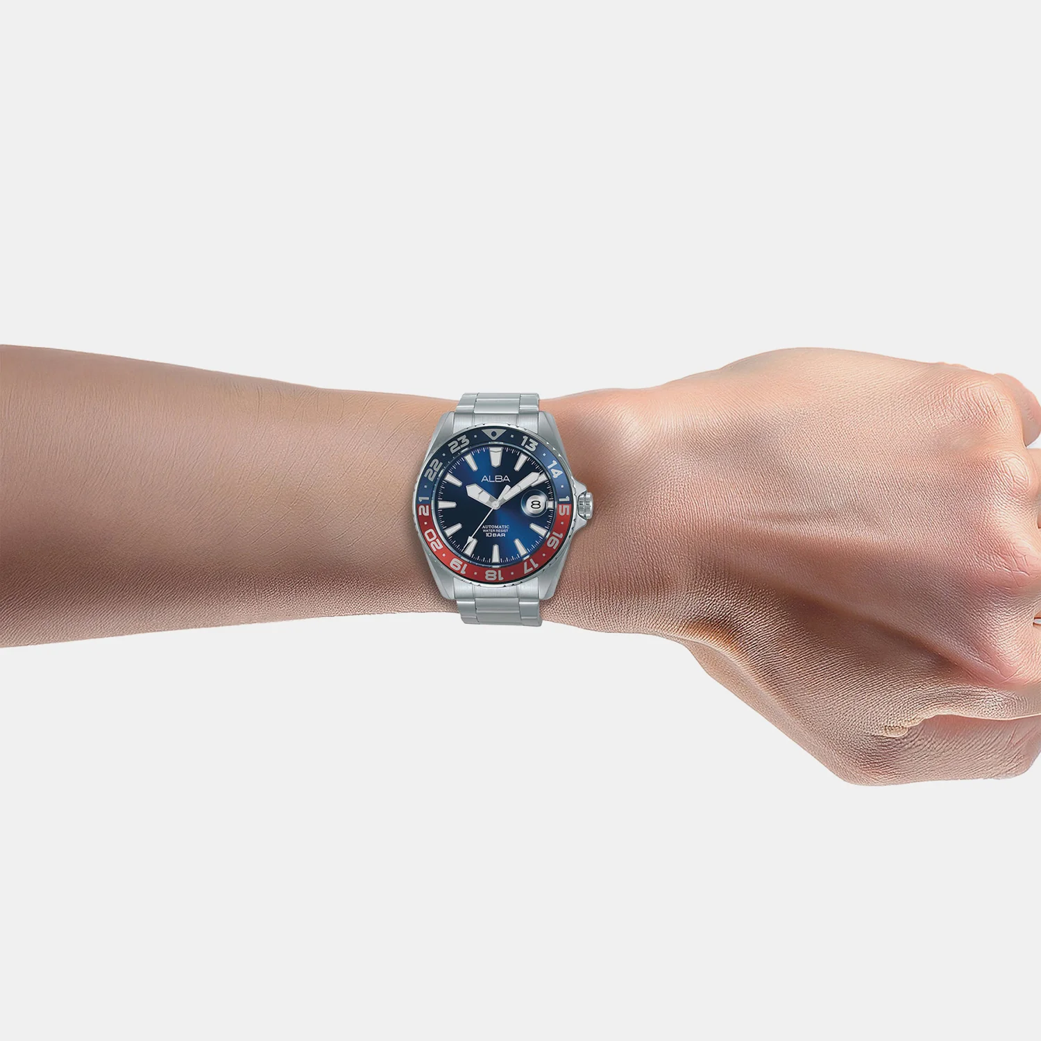 Mechanical Men Automatic Blue Dial Analog Stainless Steel Watch AU4067X1 - Image 5