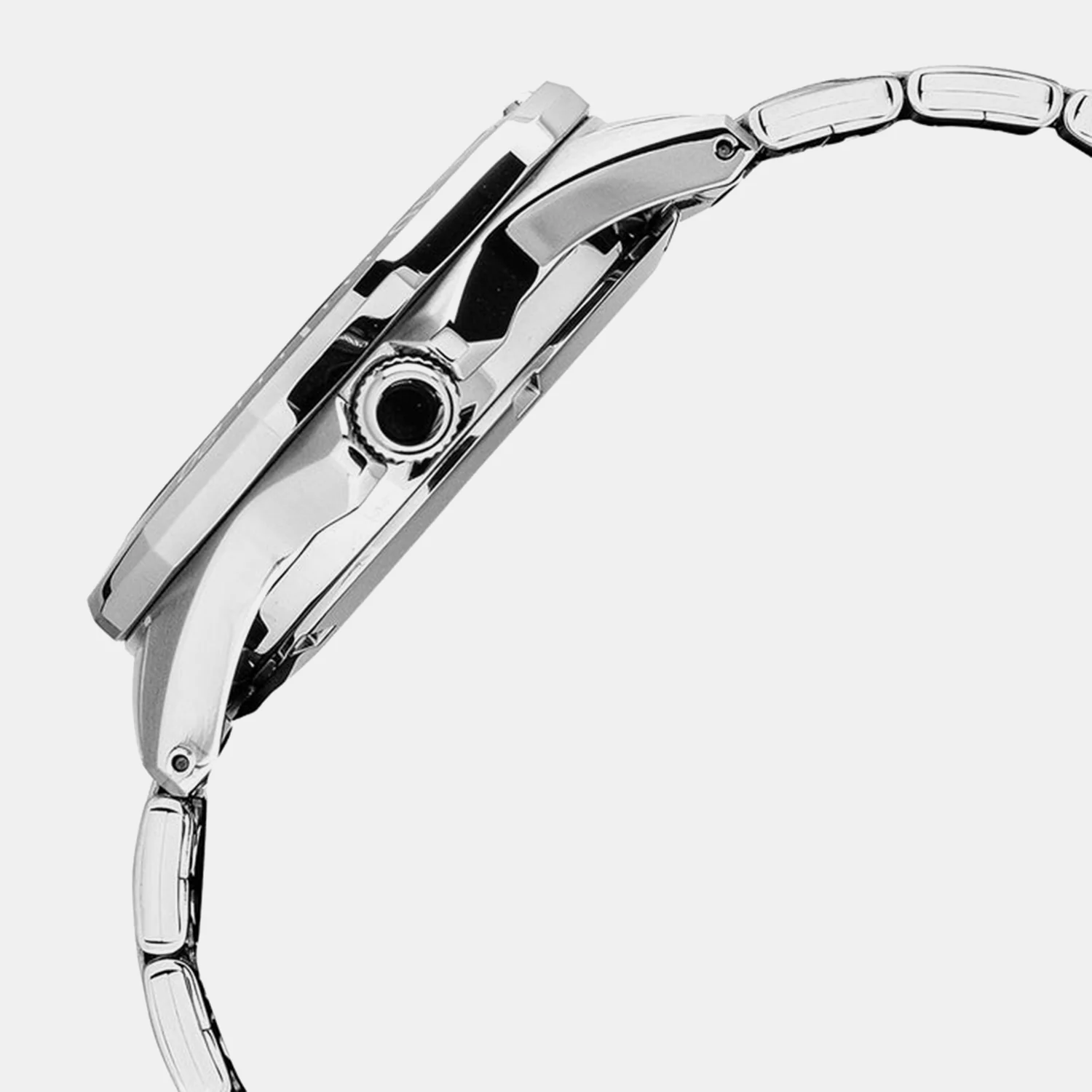 Mechanical Men Automatic Black Dial Analog Stainless Steel Watch AL4539X1 - Image 4