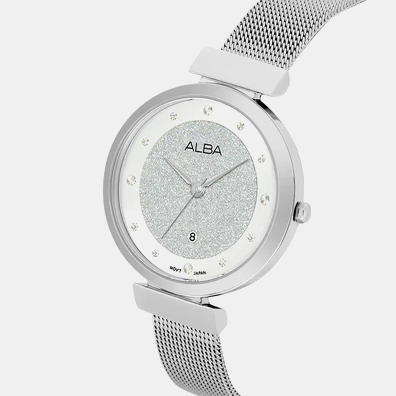 Men Quartz Silver Dial Analog Stainless Steel Watch AH7CG9X1 - Image 2