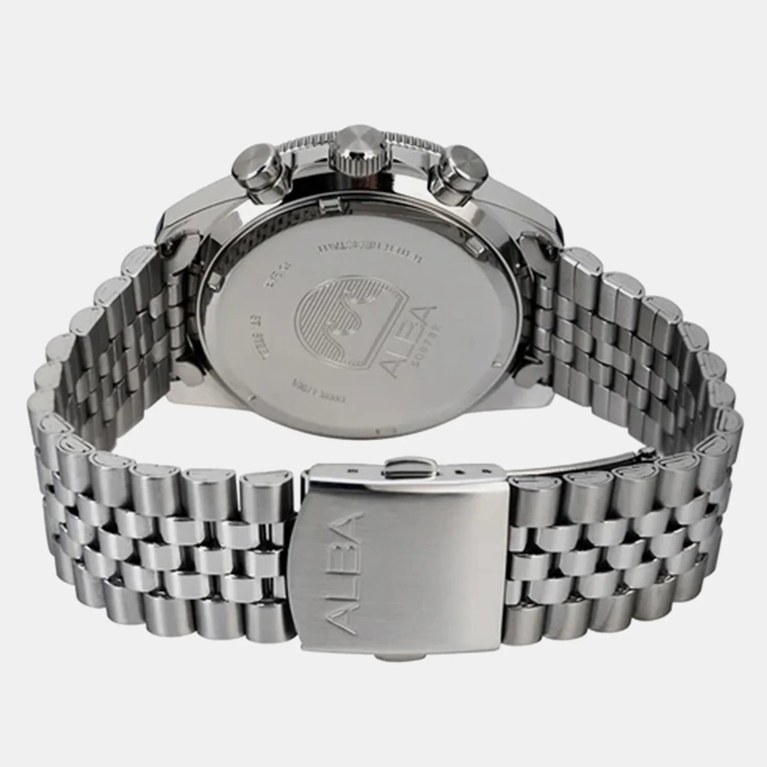 Panda Sport Men Quartz Black Dial Chronograph Steel Watch AX7025X1 - Image 5