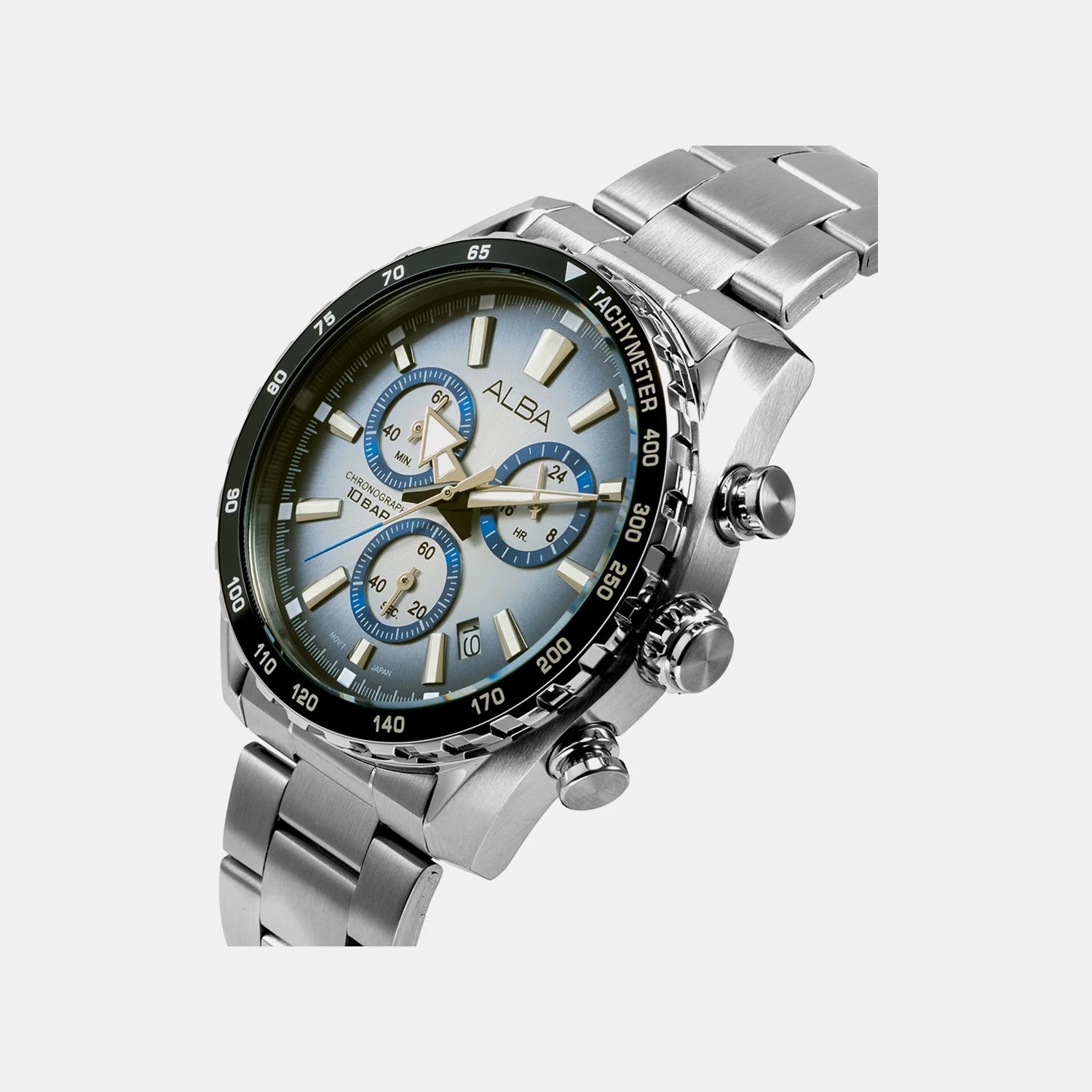 Columbia Men Quartz Blue Dial Chronograph Steel Watch AX7011X1 - Image 2