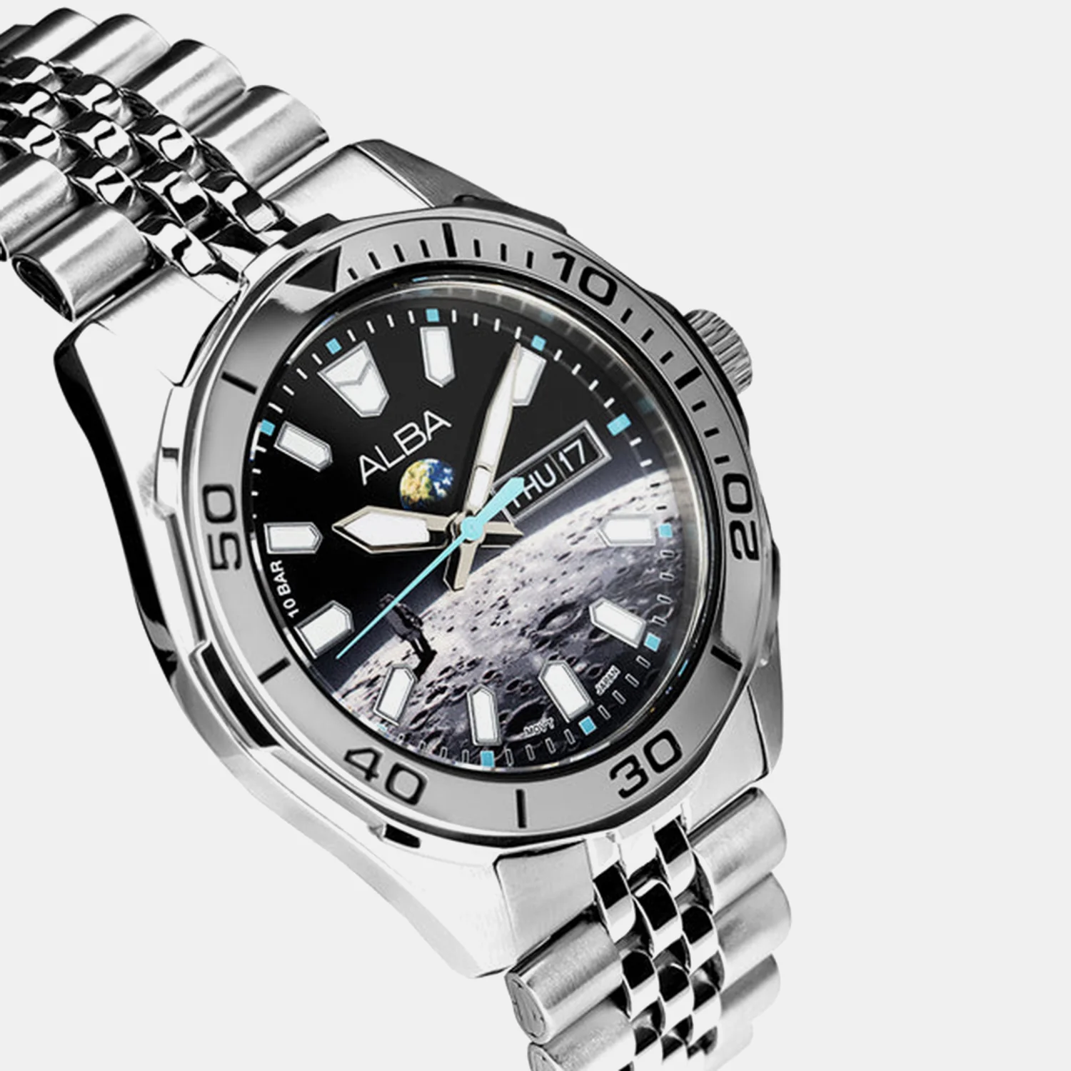 Men Quartz Dual Tone Dial Analog Stainless Steel Watch AV3591X2 - Image 5