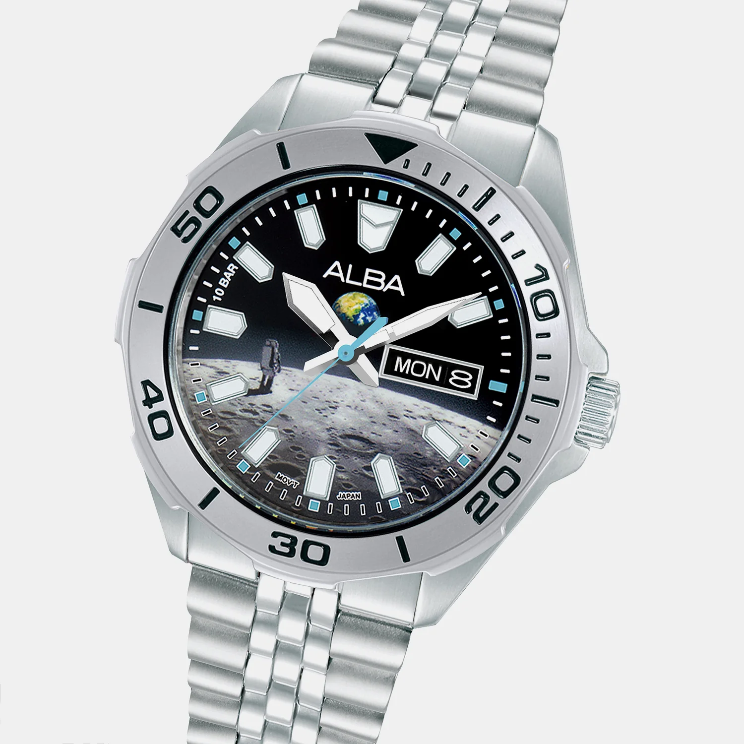 Men Quartz Dual Tone Dial Analog Stainless Steel Watch AV3591X2 - Image 6