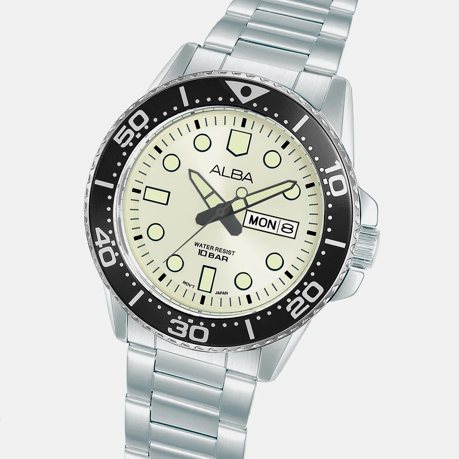 Men Quartz Light Champagne Dial Analog Stainless Steel Watch AV3601X1 - Image 3