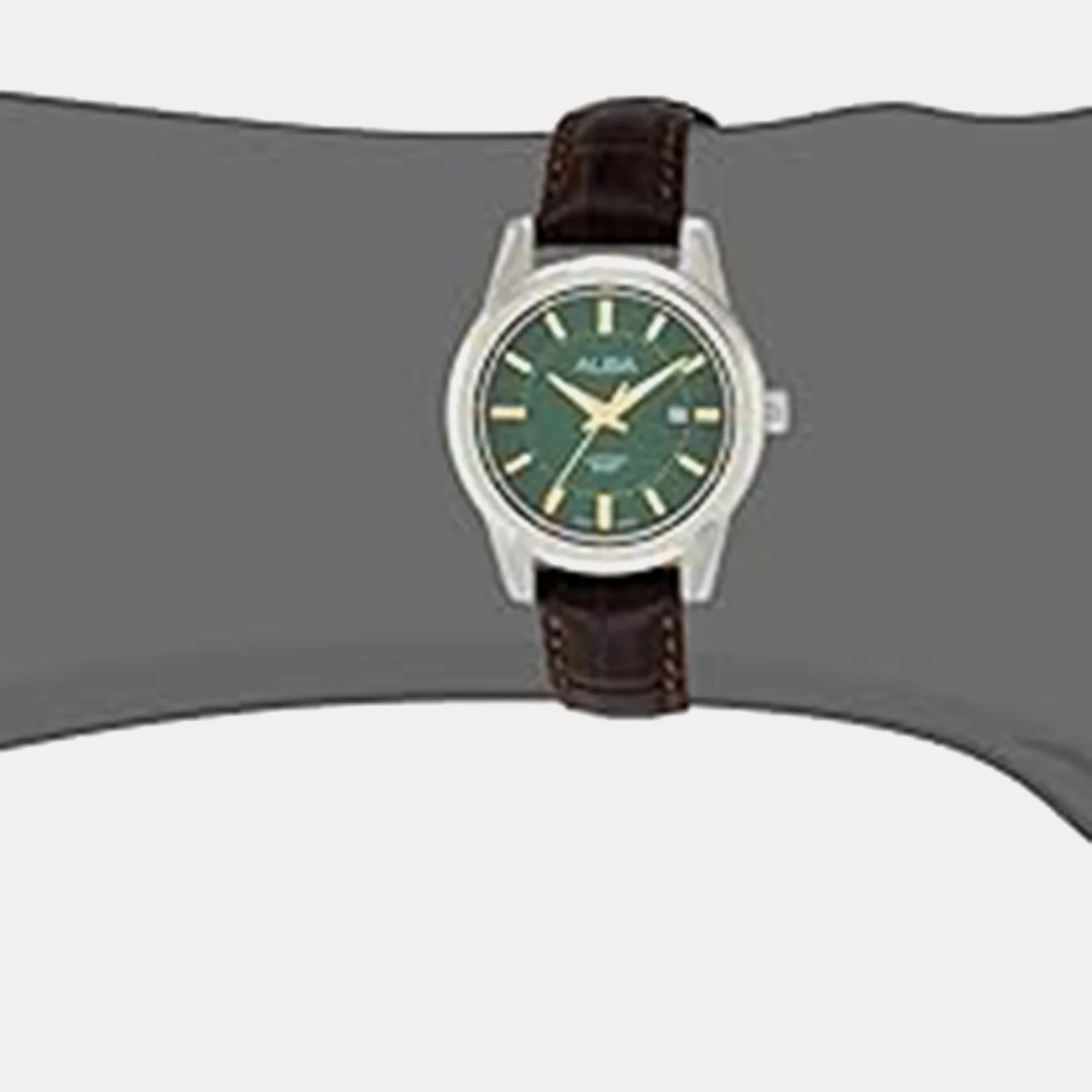 Prestige Women Quartz Green Dial Analog Leather Watch AH7EF5X1 - Image 4