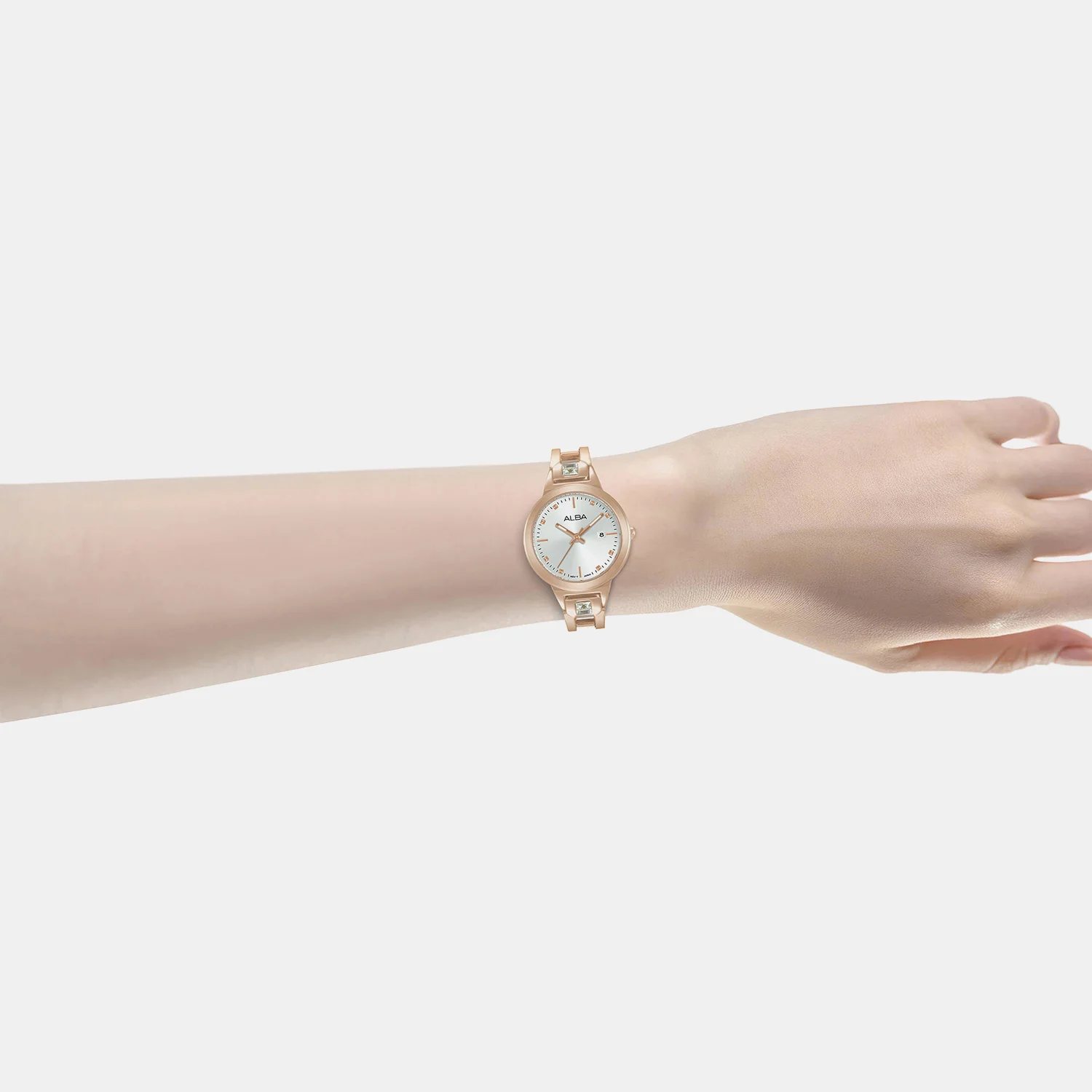 Women Quartz Silver Dial Analog Stainless Steel Watch AH7EH4X1 - Image 4