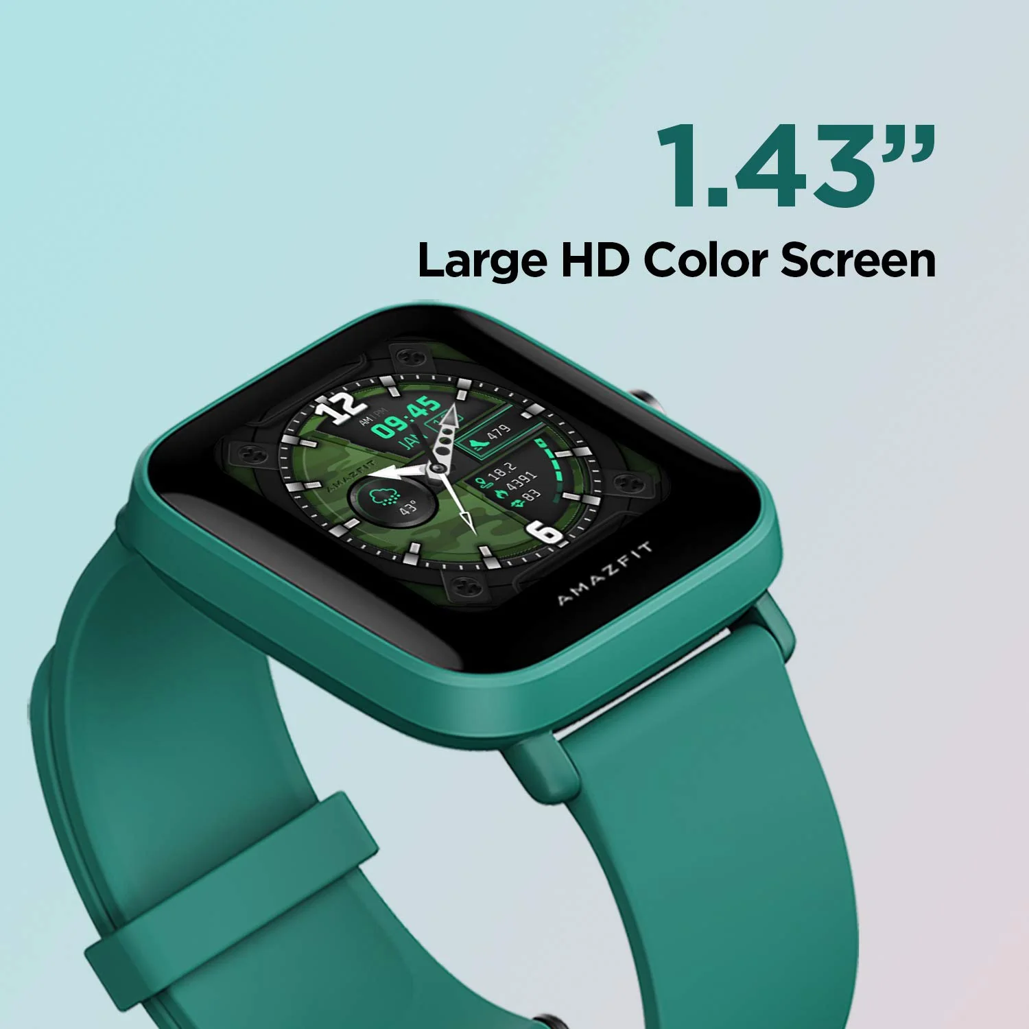 Bip Unisex Quartz Green Dial Digital Watch Bip U Green - Image 3