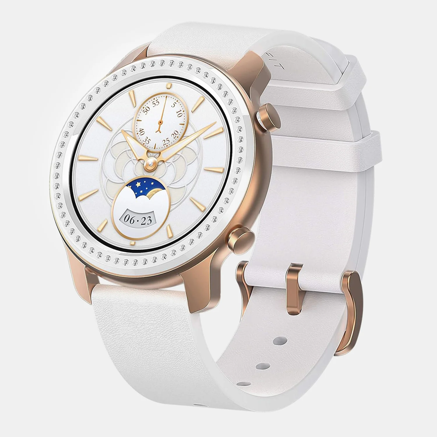 Gtr Women Quartz Rose Gold Dial Digital Silicone Watch Gtr 42 Mm Glitter - Image 2