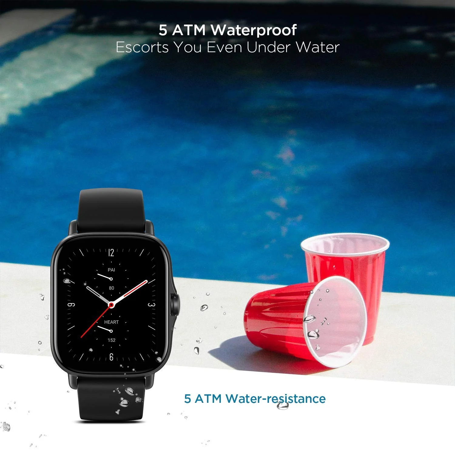 Gts Unisex Quartz Black Dial Digital Silicone Watch Gts2e Black - Image 7