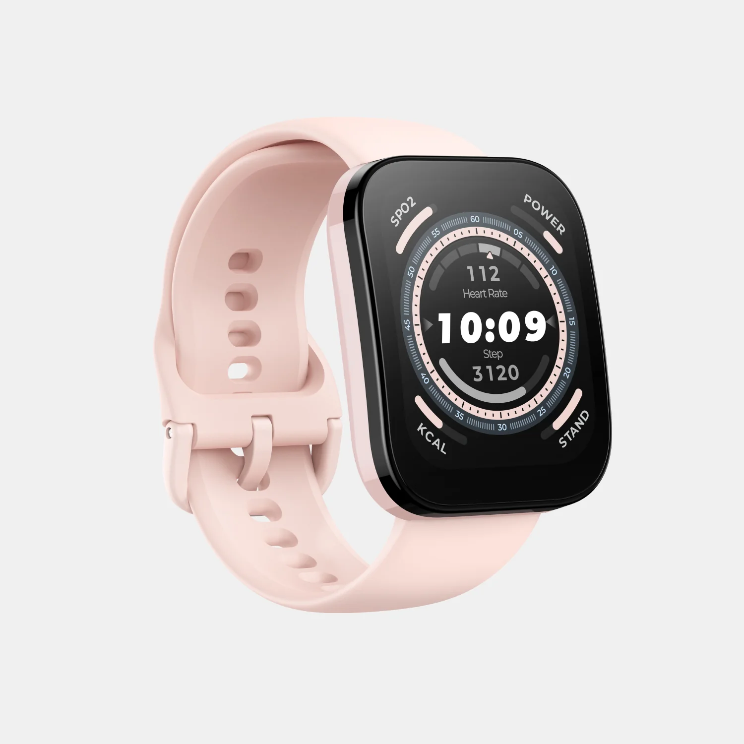 Unisex Processor Pastel Pink Dial LCD Silicone Watch BIP 5 PASTEL PINK - Image 2