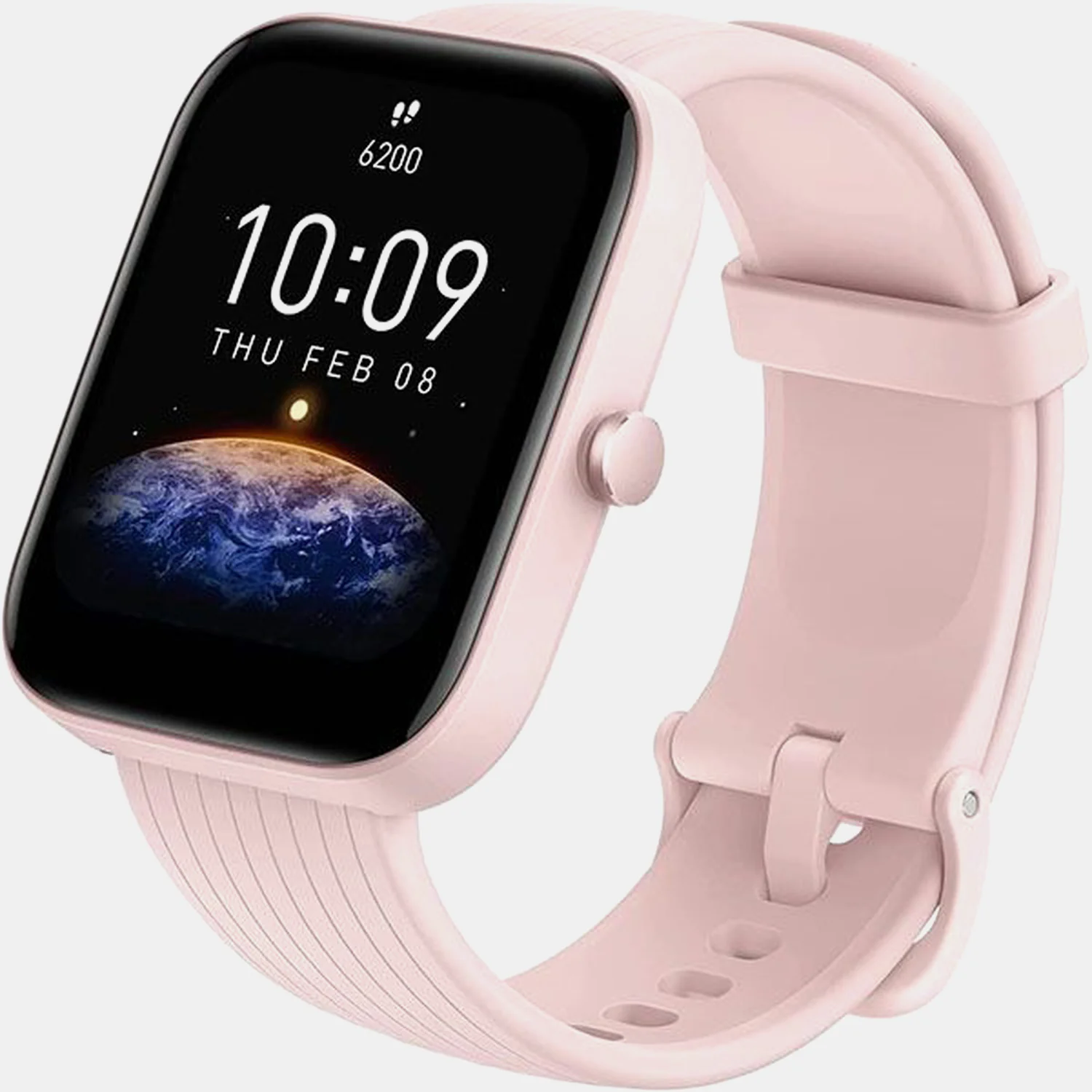 Unisex Processor Pink Dial LCD Silicone Watch BIP 3 PINK - Image 3