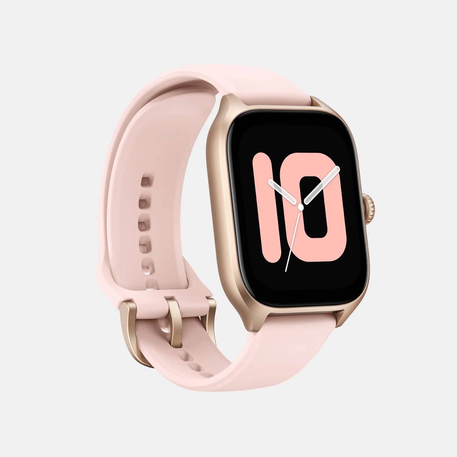 Unisex Processor Rosebud Pink Dial Amoled Silicone Watch GTS 4 PINK - Image 3