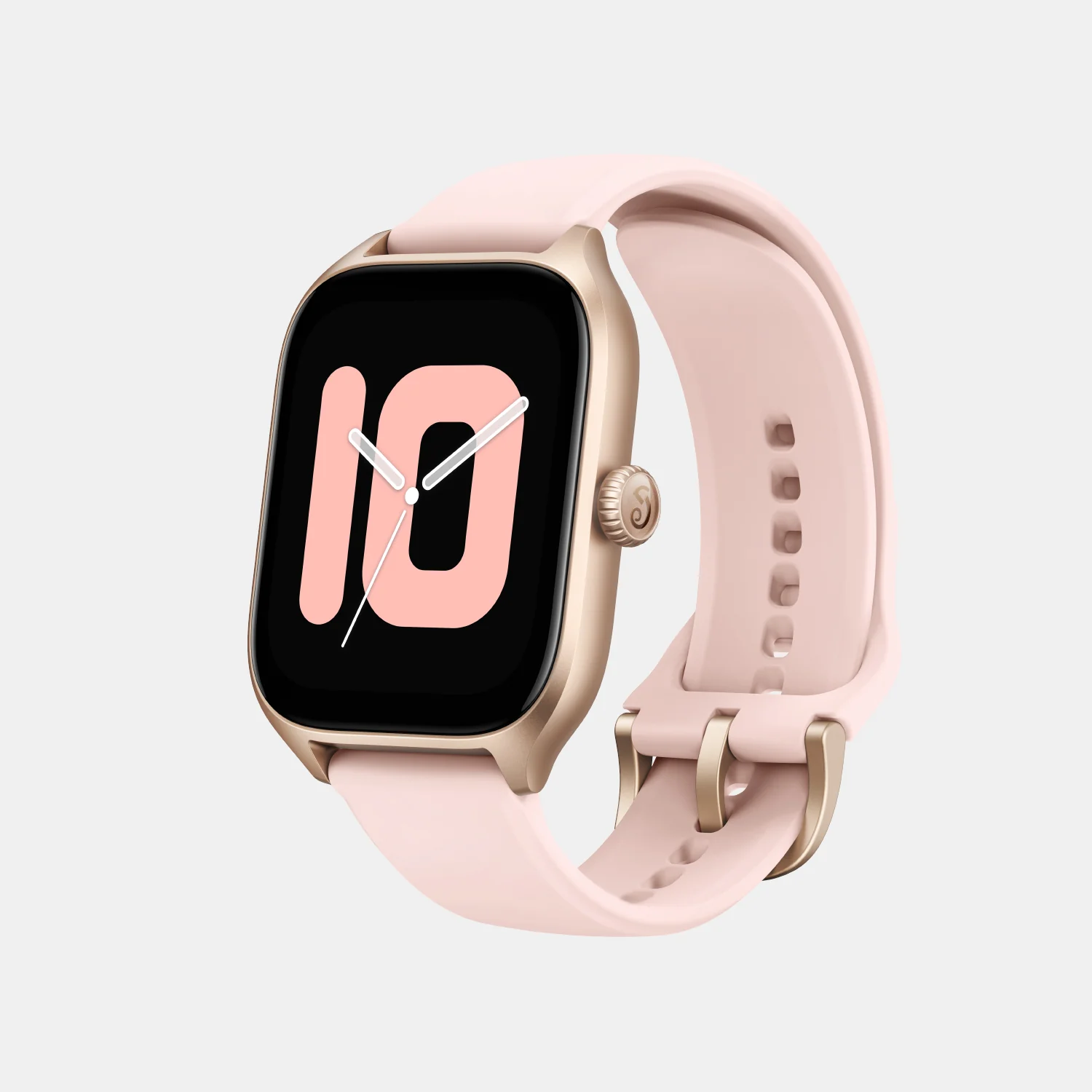 Unisex Processor Rosebud Pink Dial Amoled Silicone Watch GTS 4 PINK - Image 4