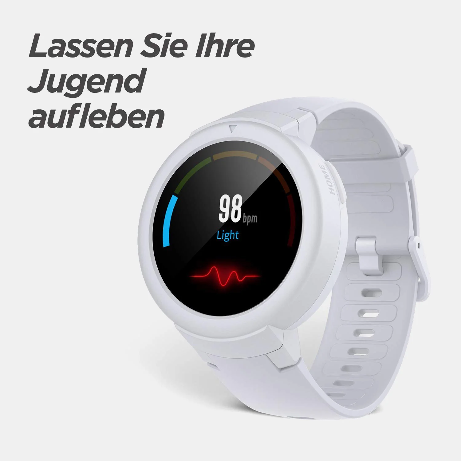 Verge Unisex Quartz White Dial Digital Silicone Watch Verge Lite White - Image 2