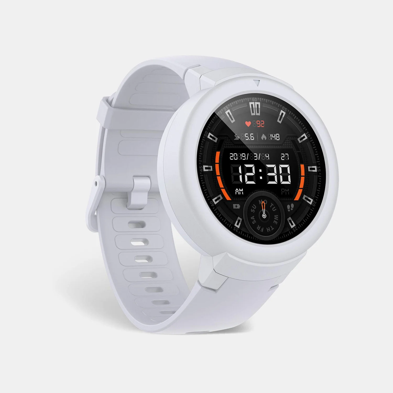 Verge Unisex Quartz White Dial Digital Silicone Watch Verge Lite White - Image 3