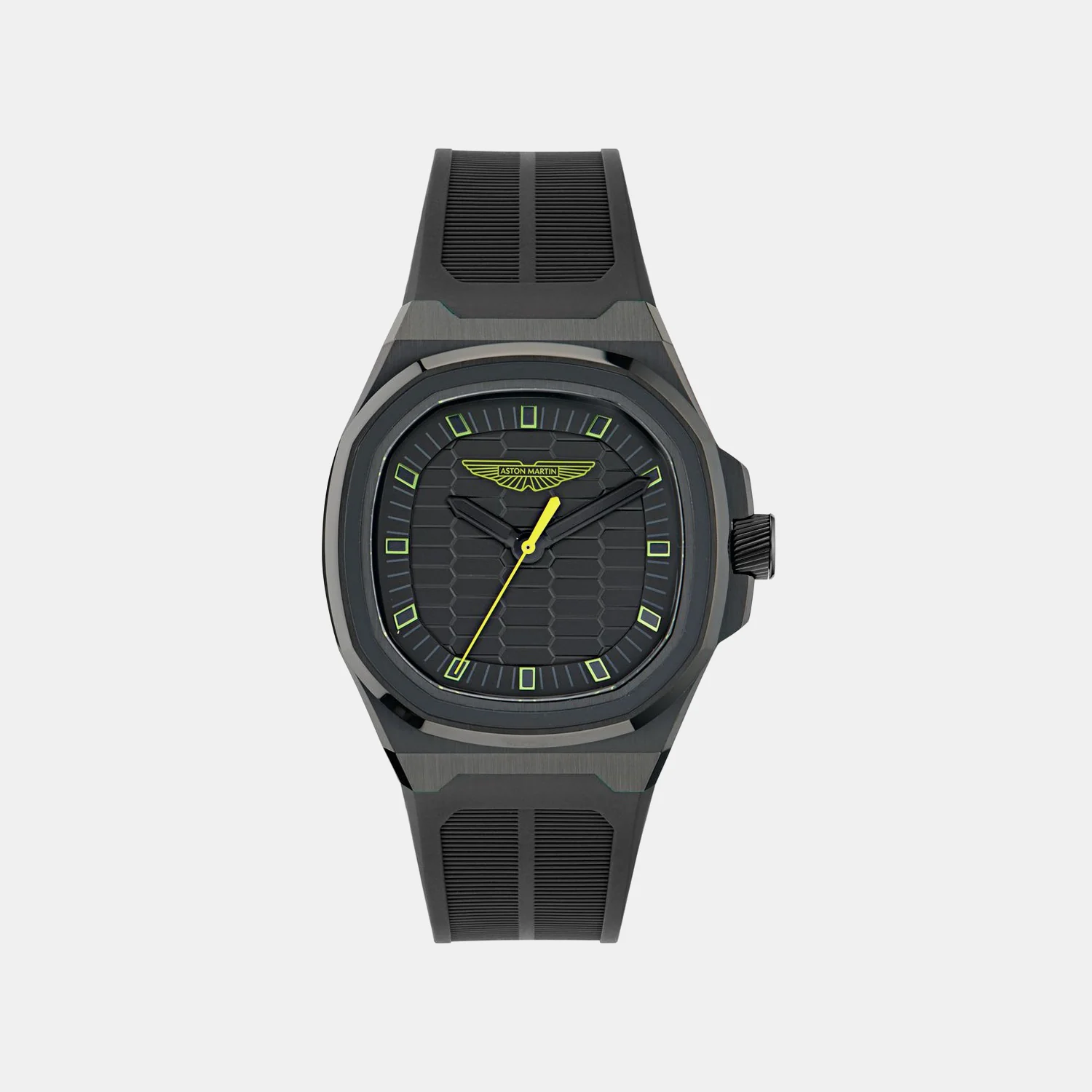 Aml Icon Men Quartz Black Dial Analog Silicone Watch MTIG1F5033E