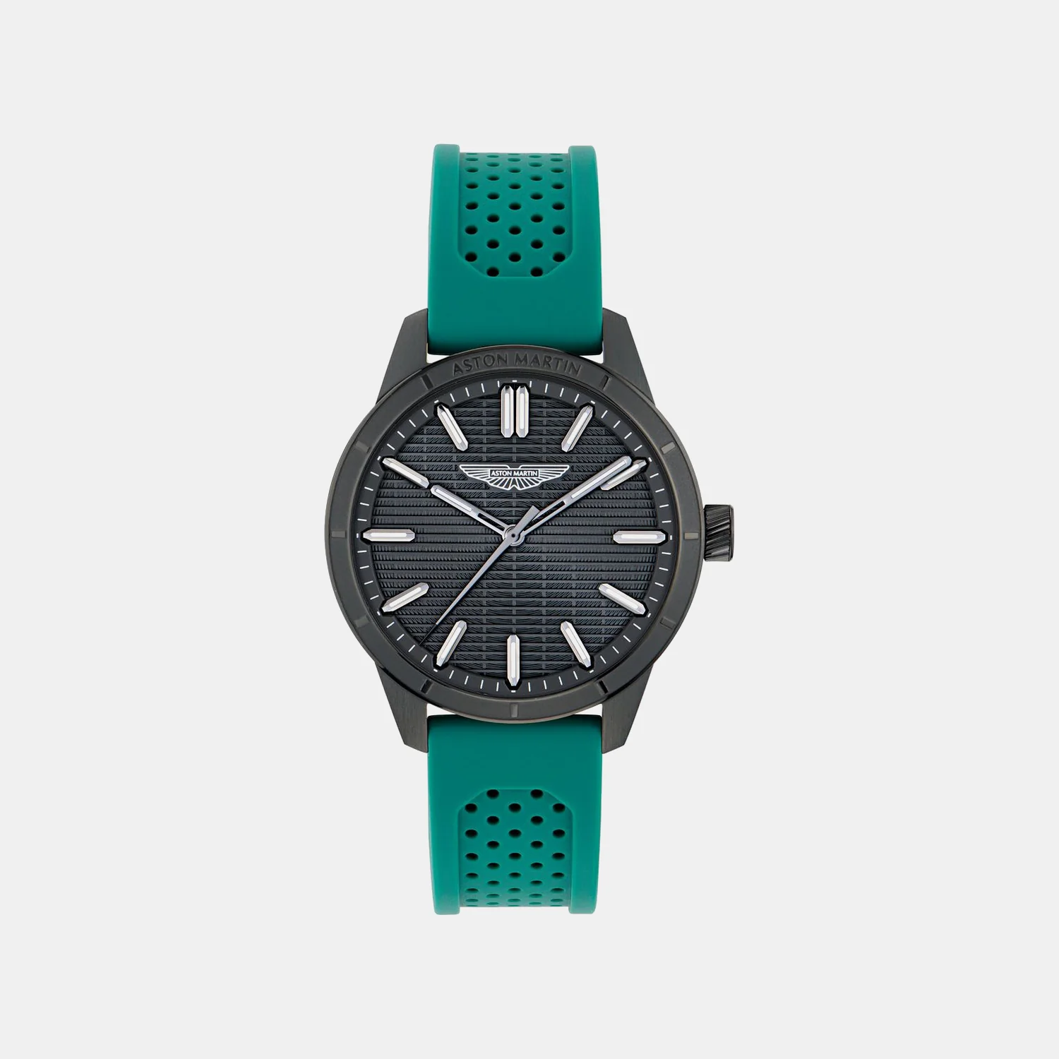 Aml Icon Men Quartz Black Dial Analog Silicone Watch MTIH1F5023E
