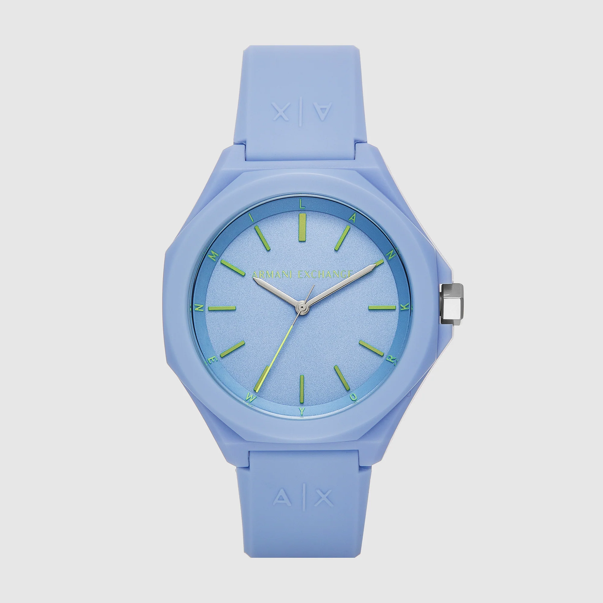 Andrea Women Quartz Blue Dial Analog Silicone Watch AX4611