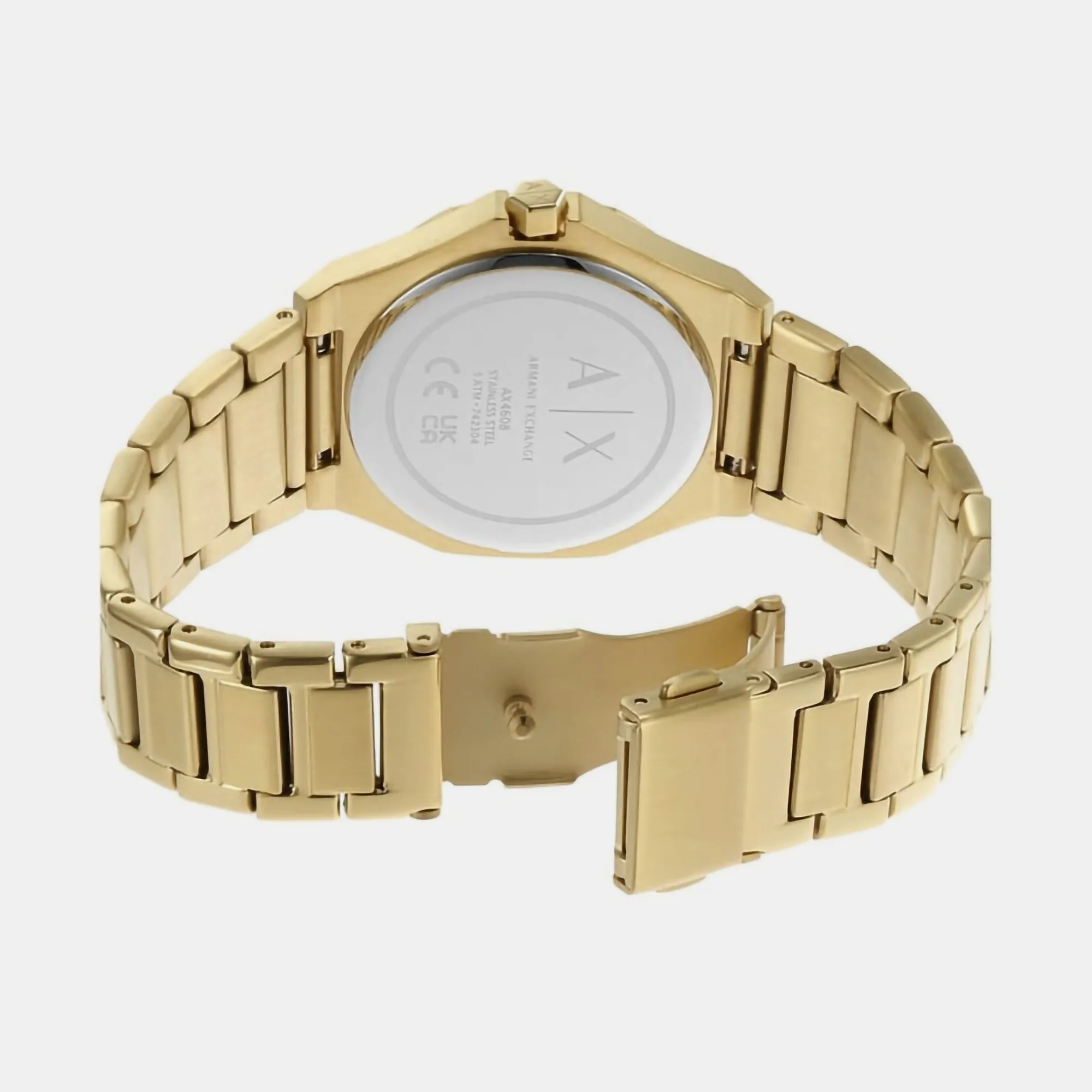Andrea Women Quartz Gold Dial Analog Stainless Steel Watch AX4608 - Image 6