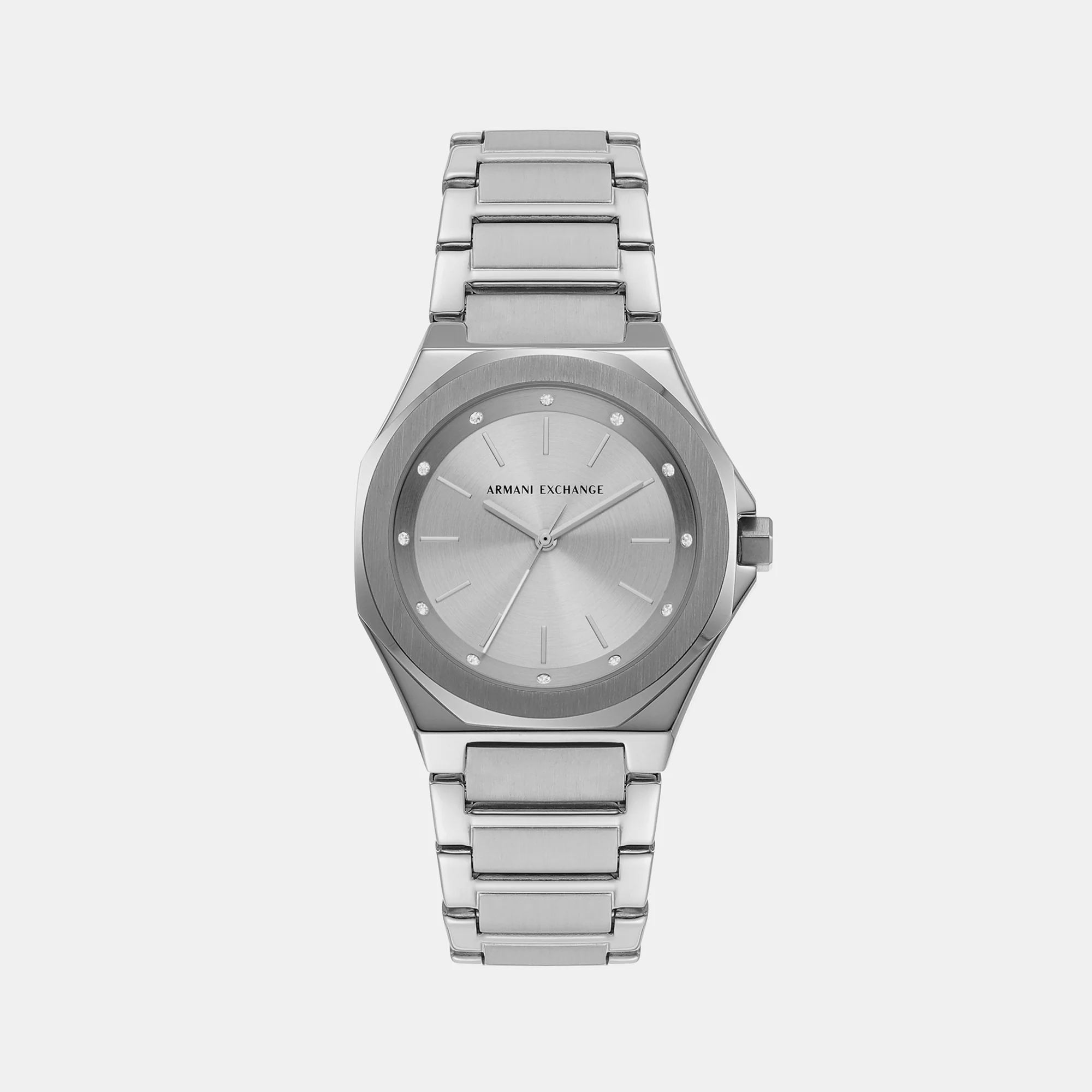 Andrea Women Quartz Silver Dial Analog Stainless Steel Watch AX4606