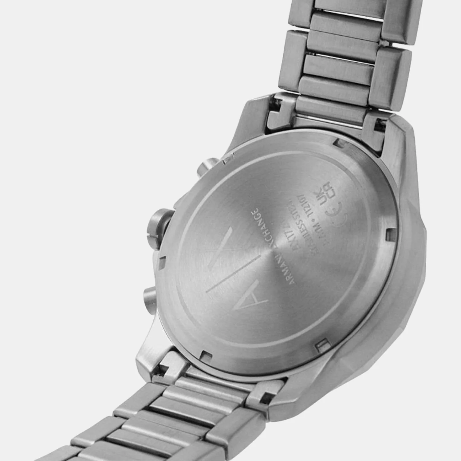 Banks Men Quartz Black Dial Chronograph Stainless Steel Watch AX1720 - Image 3