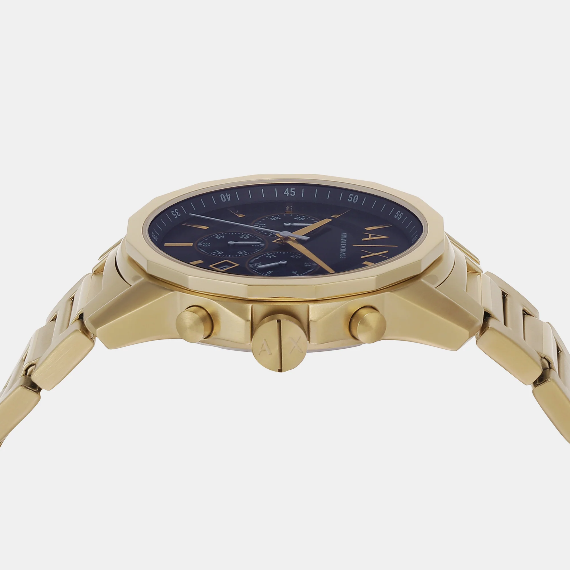 Banks Men Quartz Blue Dial Chronograph Stainless Steel Watch AX7151SET - Image 5
