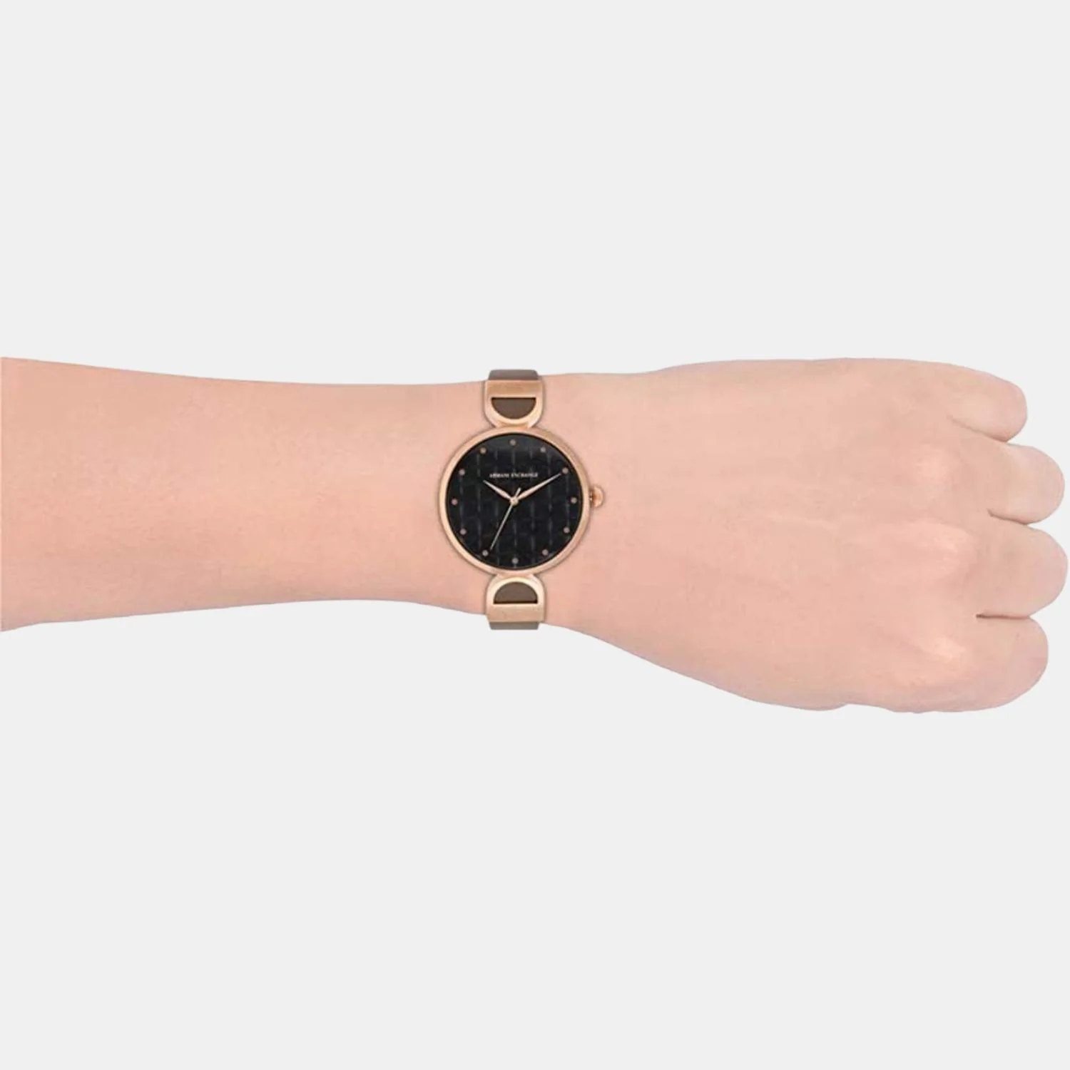 Brooke Women Quartz Black Dial Analog Leather Watch AX5329 - Image 6