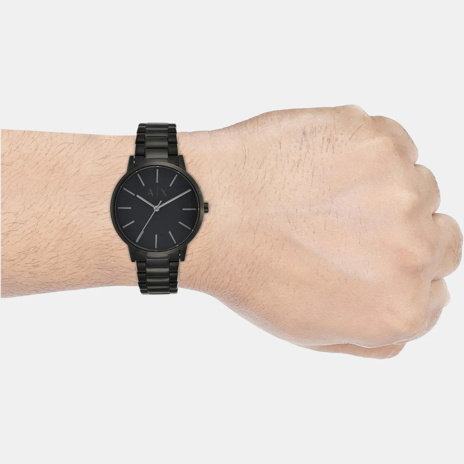 Cayde Men Quartz Black Dial Analog Stainless Steel Watch AX2701 - Image 5