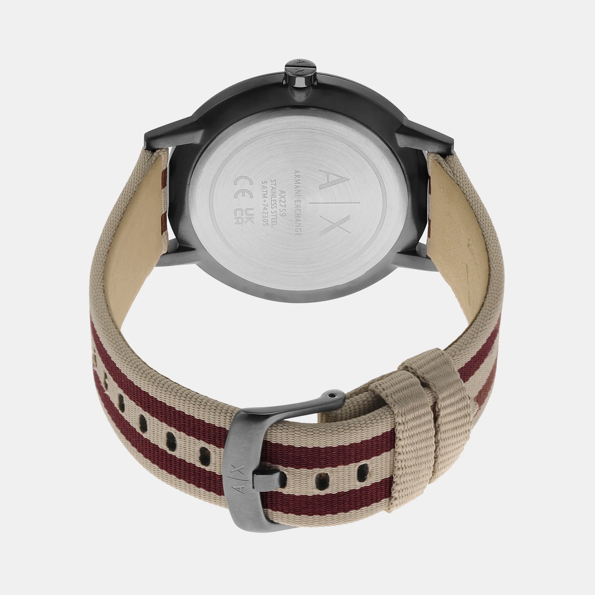 Cayde Men Quartz White Dial Analog Fabric Watch AX2759 - Image 3
