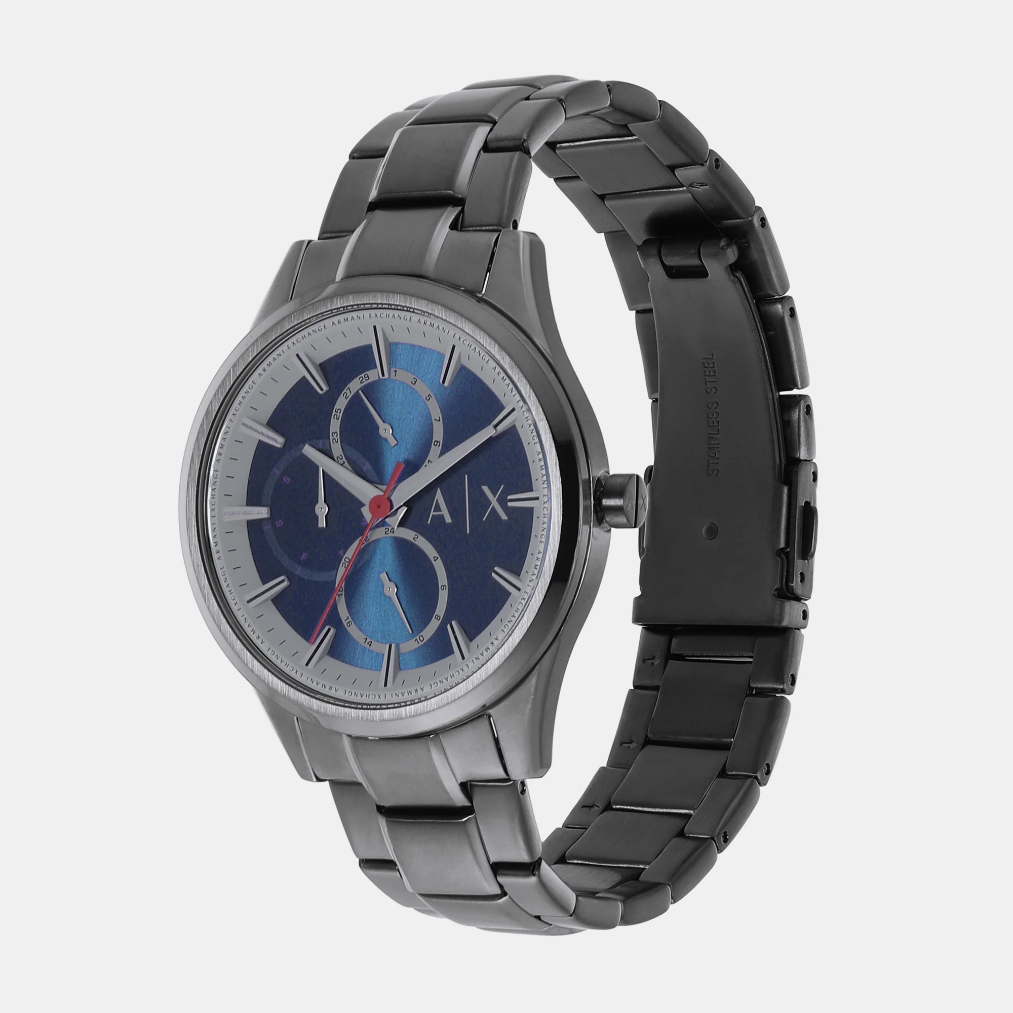 Dante Men Quartz Blue Dial Chronograph Stainless Steel Watch AX1871 - Image 3