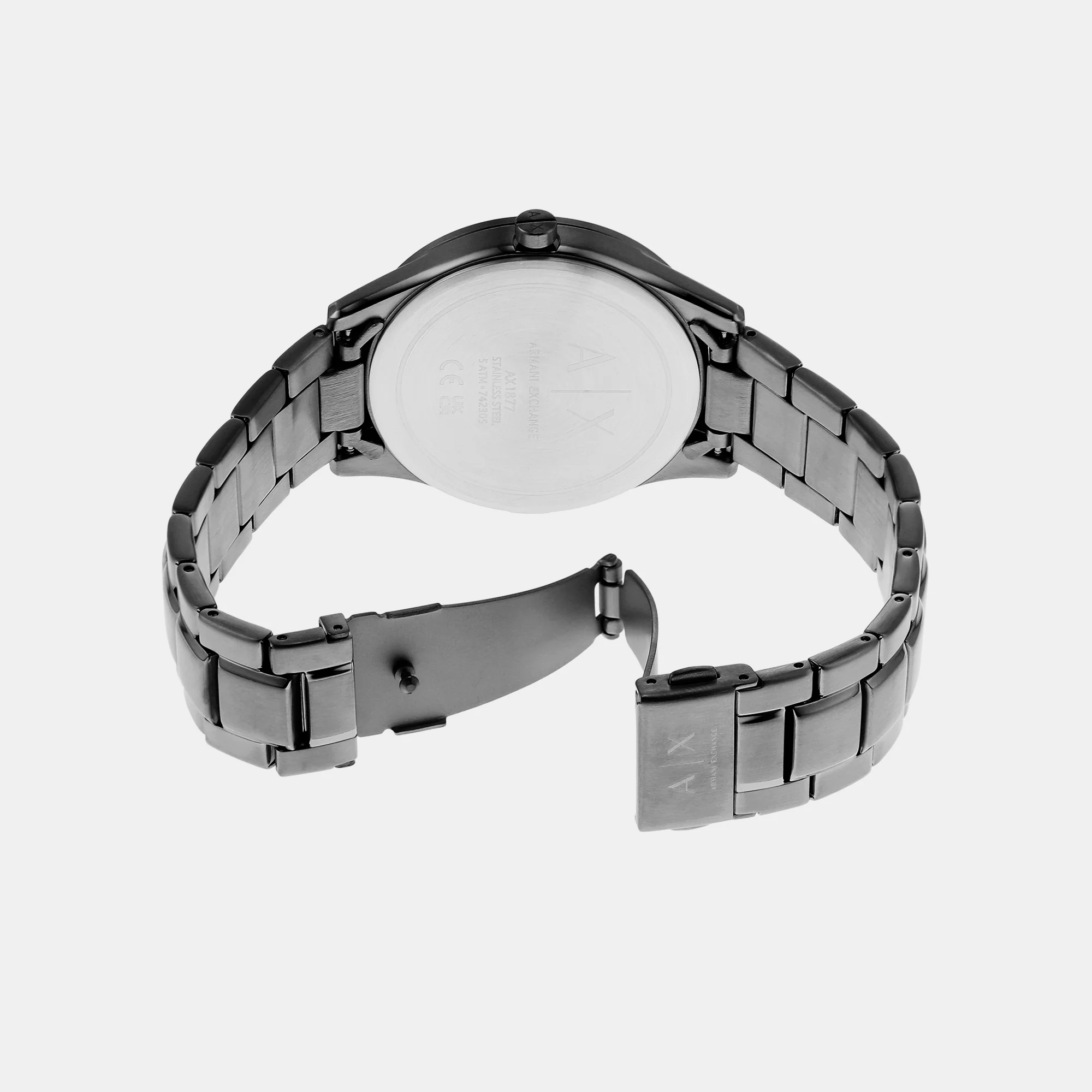 Dante Men Quartz Grey Dial Chronograph Stainless Steel Watch AX1877 - Image 5